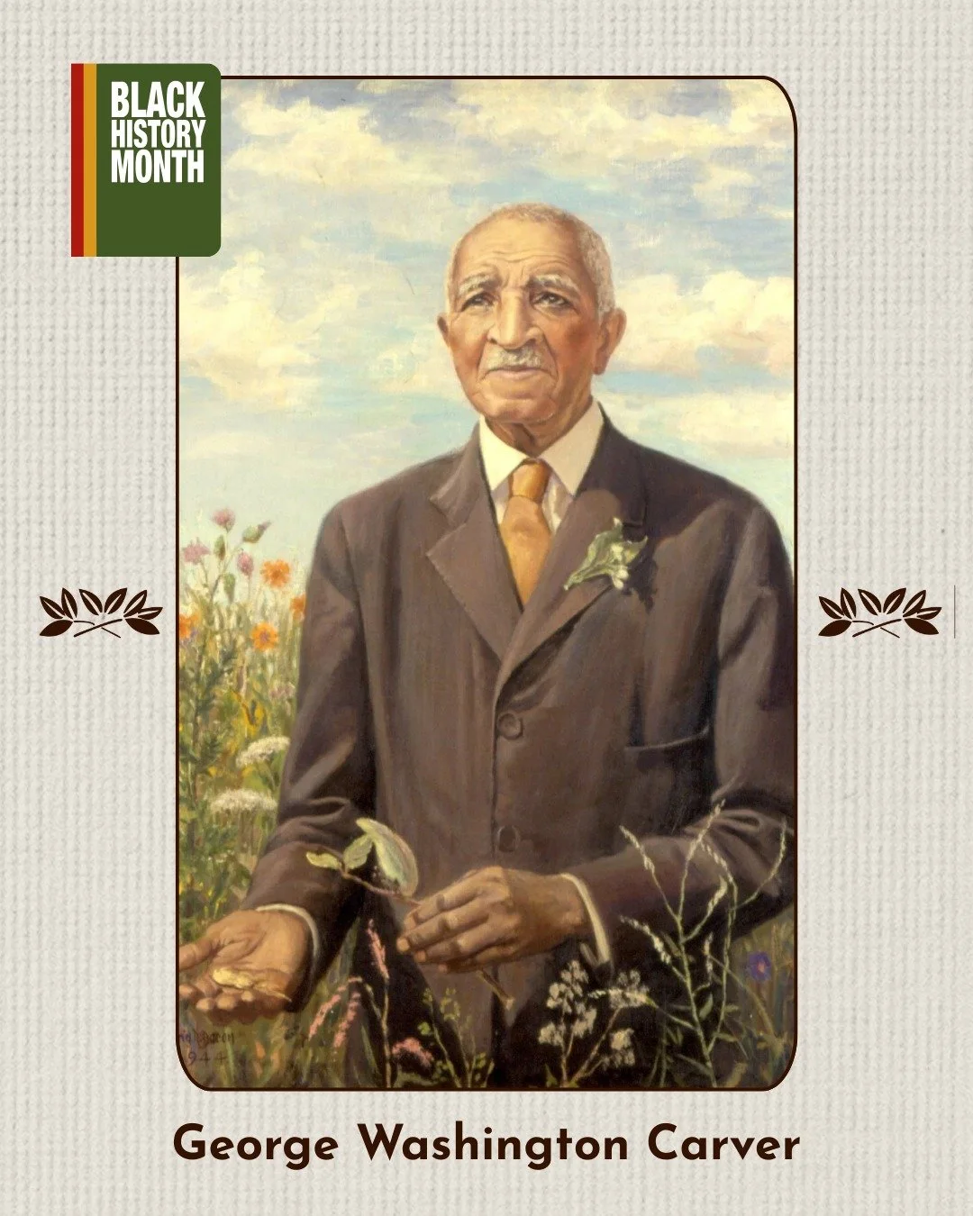 In honor of Black History Month, we are highlighting individuals whose work advanced food science and uplifted communities facing poverty and food insecurity.

Our first featured figure is George Washington Carver. Many people credit him with inventi