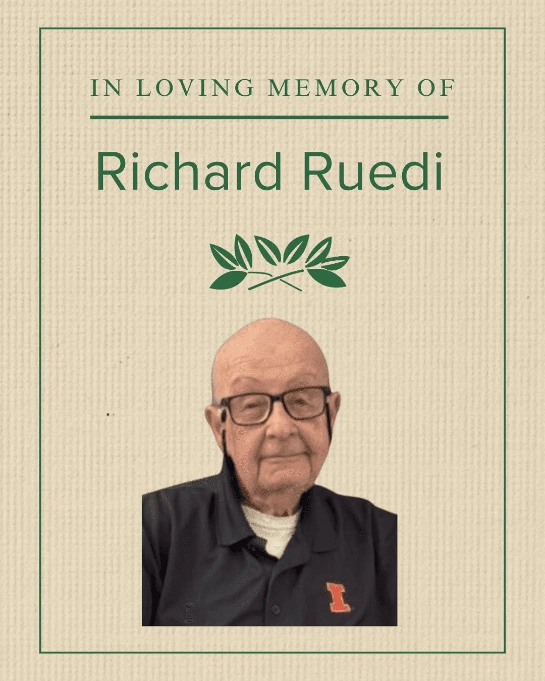 We are grateful for the generous gifts received in memory of Richard Ruedi over the past few weeks.

We are humbled that many chose to honor his life by supporting our mission and helping us continue to provide meals for neighbors in need.

Because o