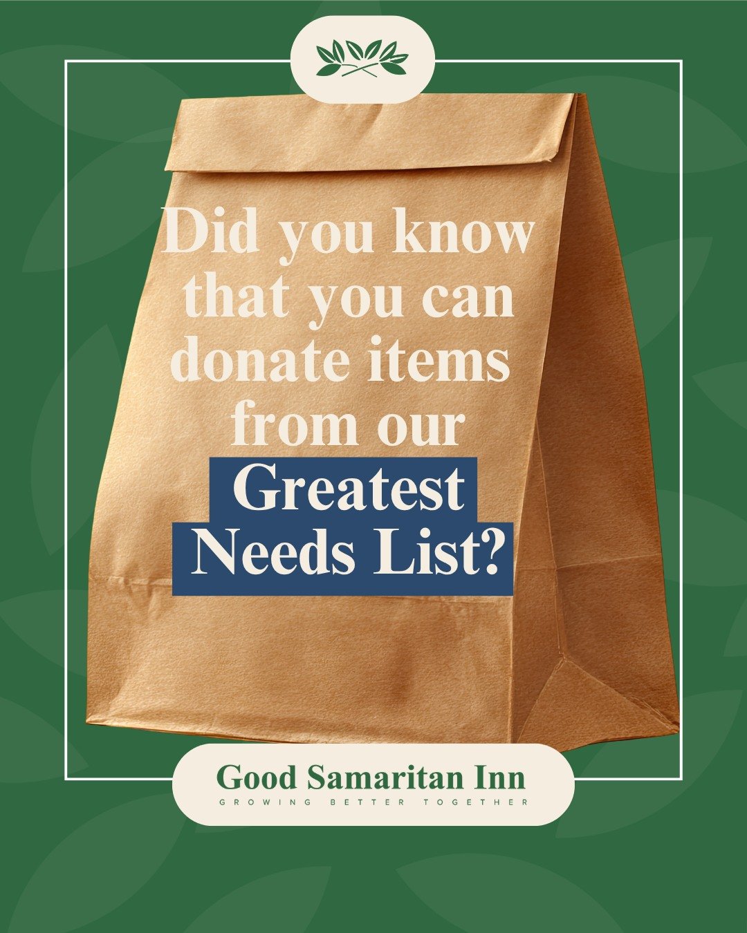 Each day, in addition to the noon meal we serve, we also prepare 75 sack lunches for patrons who need a meal on the go. This option has helped us reach even more people in our community, and we&rsquo;re grateful to be able to offer it.

However, prov