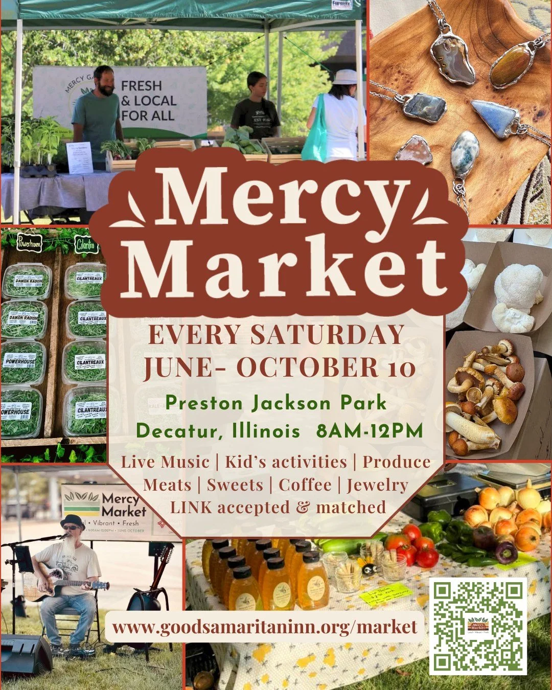 Just two weeks until Mercy Market returns! ☀️🌽🎶

We are excited to bring local growers, bakers, and makers together for a great start to your Saturdays all summer long.

One of the things we are most proud of, and the whole reason we started the ma