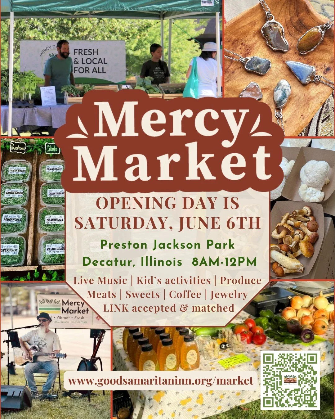🌱 Mercy Market's Opening Day is almost here! 🌱

The countdown is on, and we can't wait to welcome everyone back this Saturday June 6th for the first market of the 2026 season!

Join us as we kick off another summer of supporting local growers, make