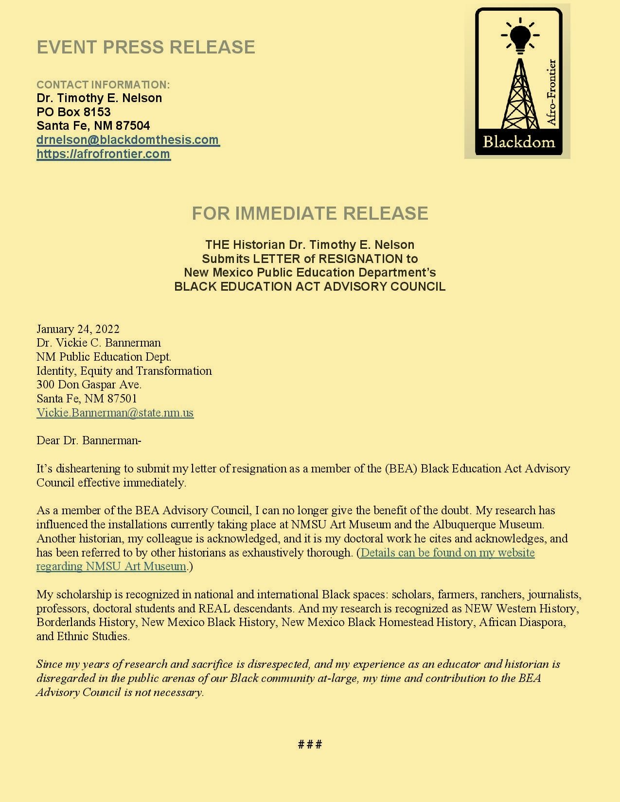 New Mexico PED establishes Black Education Advisory Council (originally published 10/7/2021)