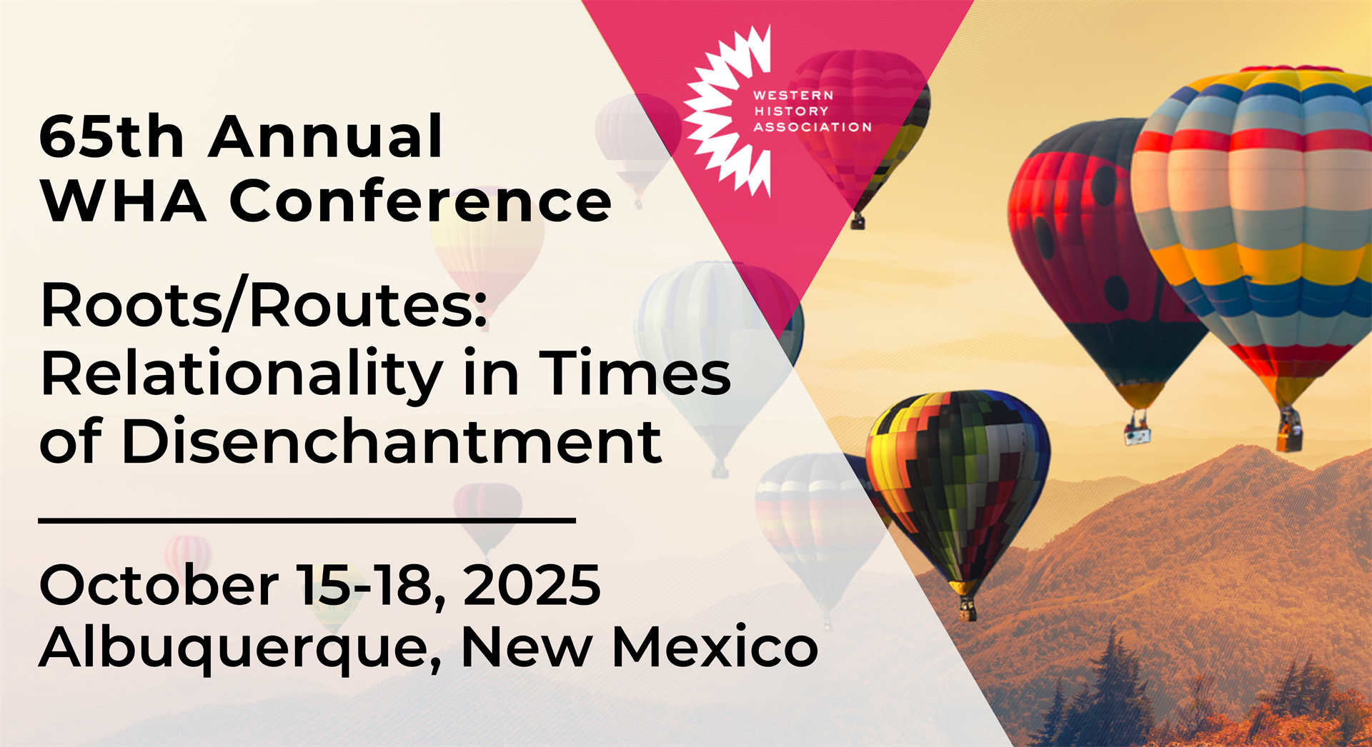 65th Annual WHA Conference, October 2025, Albuquerque, New Mexico