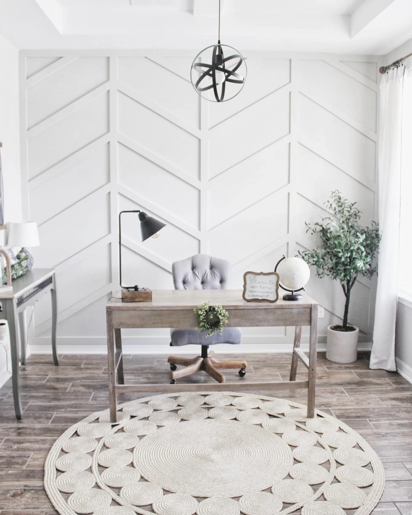 Herringbone Accent Wall — Newbuild Newlyweds