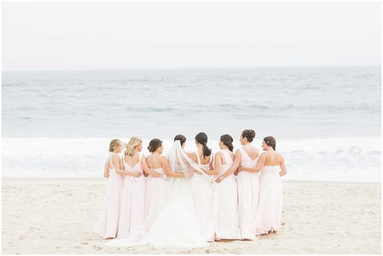 East Hampton Blush Beach Wedding Bridesmaids