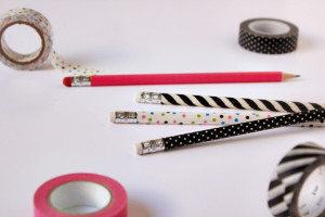 DIY Washi Tape Pencils via Minted Blog {Source}