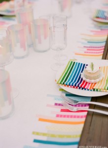 Washi Tape Tablescape {Source}