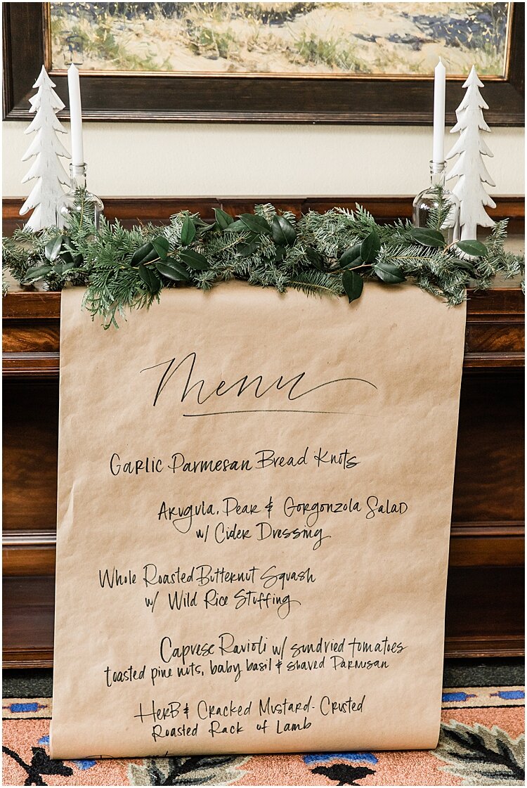 Maxwell House Kraft Wedding Menu Sign