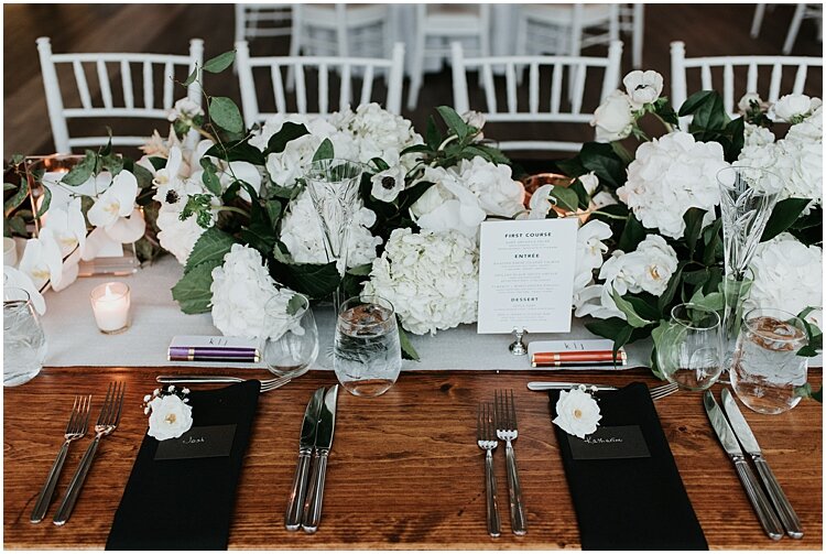 Wychmere Beach Club Wedding Centerpieces