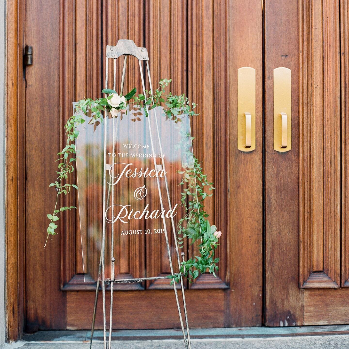 You know what I love about wedding welcome signs? They can be reused! Its debut can be at the ceremony space, then your coordinator can bring it to the entrance of your reception. Two for the price of one! In that case it&rsquo;s worth paying up for 