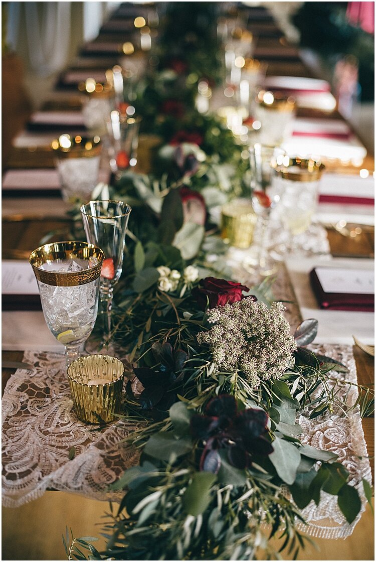 Burgundy Wedding Floral Centerpieces