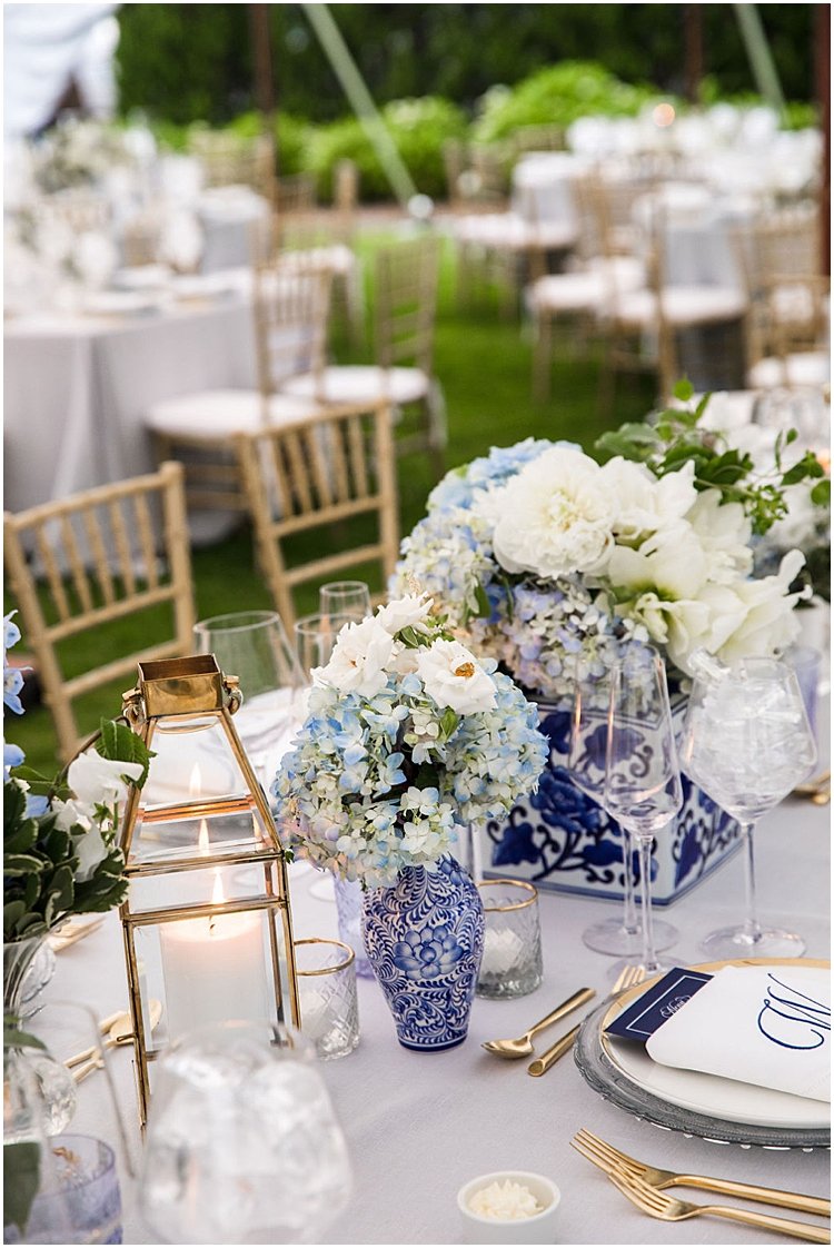 porcelain vase centerpieces