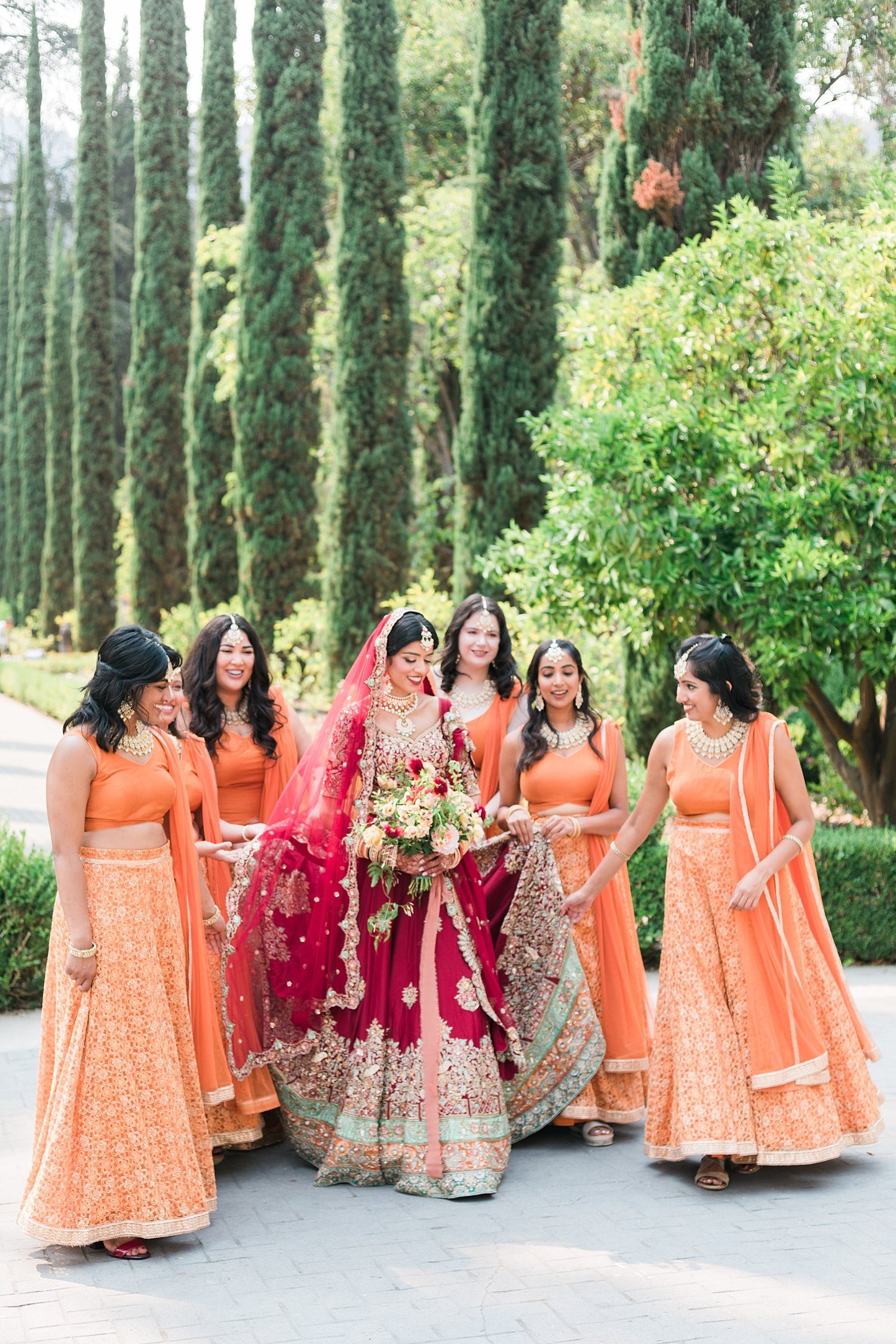 Colorful Indian Wedding Bridesmaids