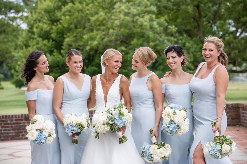 Pastel Blue Bridesmaid Dresses