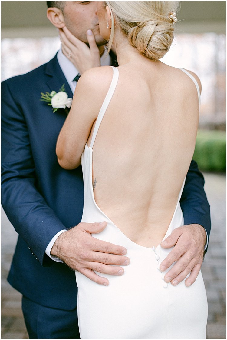 Bride and Groom Kiss