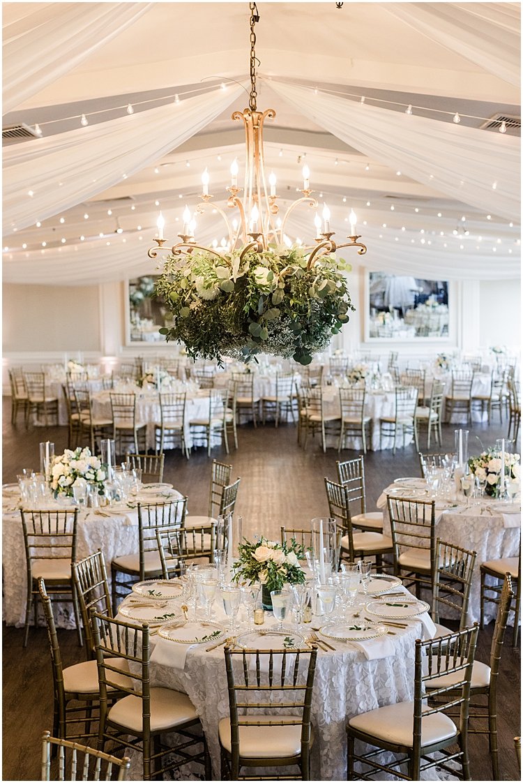 Longshore summer wedding reception