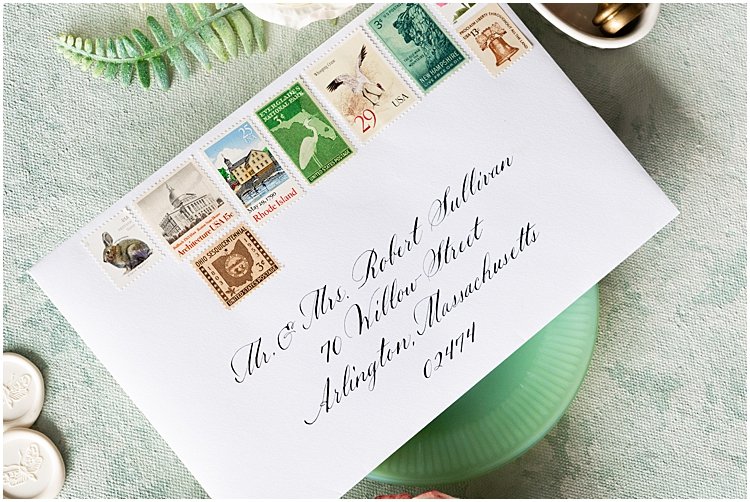 All About Vintage Postage Stamps for Wedding Invitations - Paper Mint Press  Blog