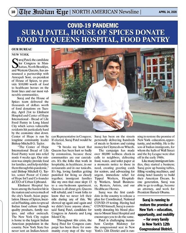 We&rsquo;re stepping up with our whole selves to wrap our City and neighbors in love in this time of need. Grateful for the hundreds of thousands of New Yorkers doing the same, every day. #NYStrong