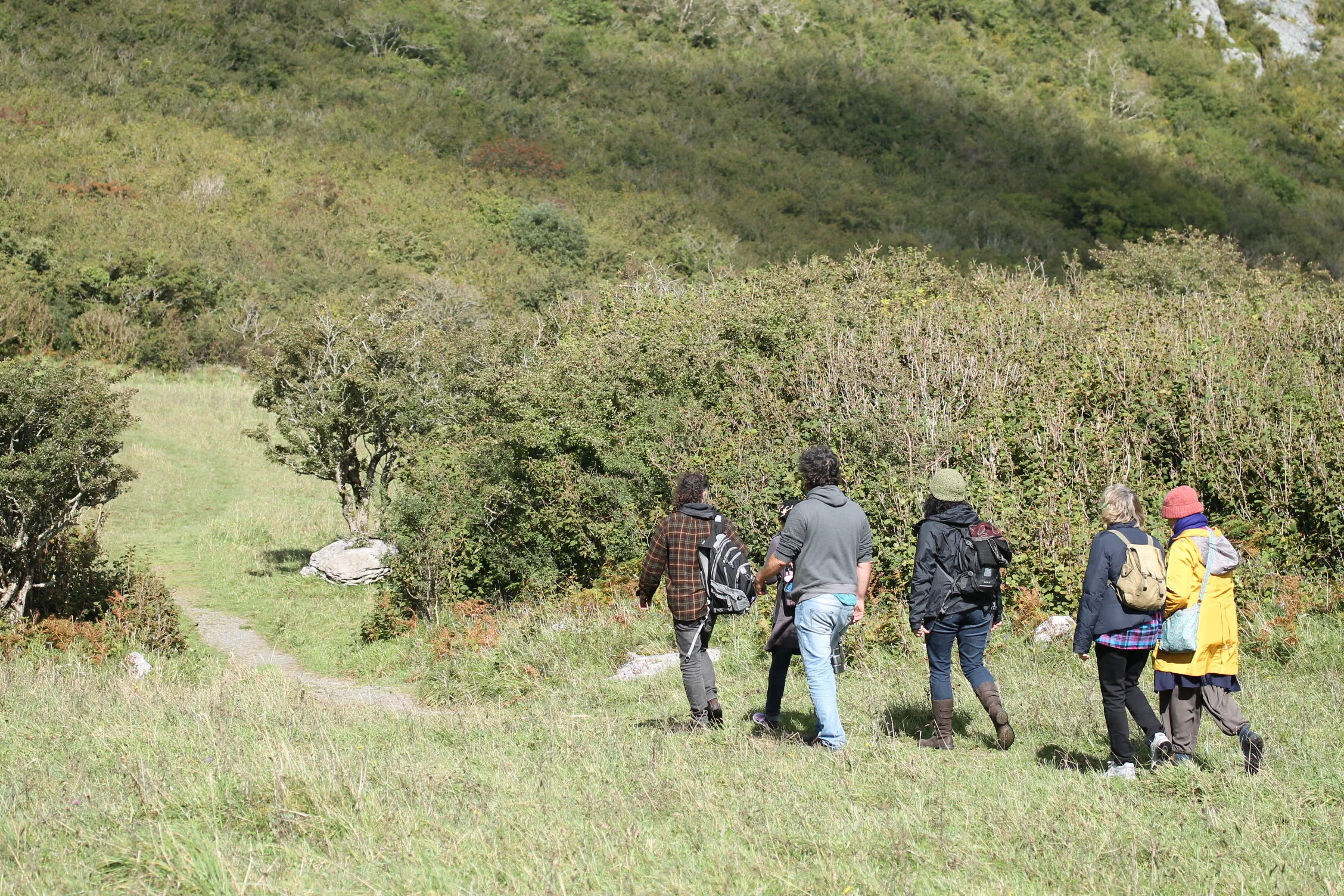 Walking to Eagles Rock.JPG