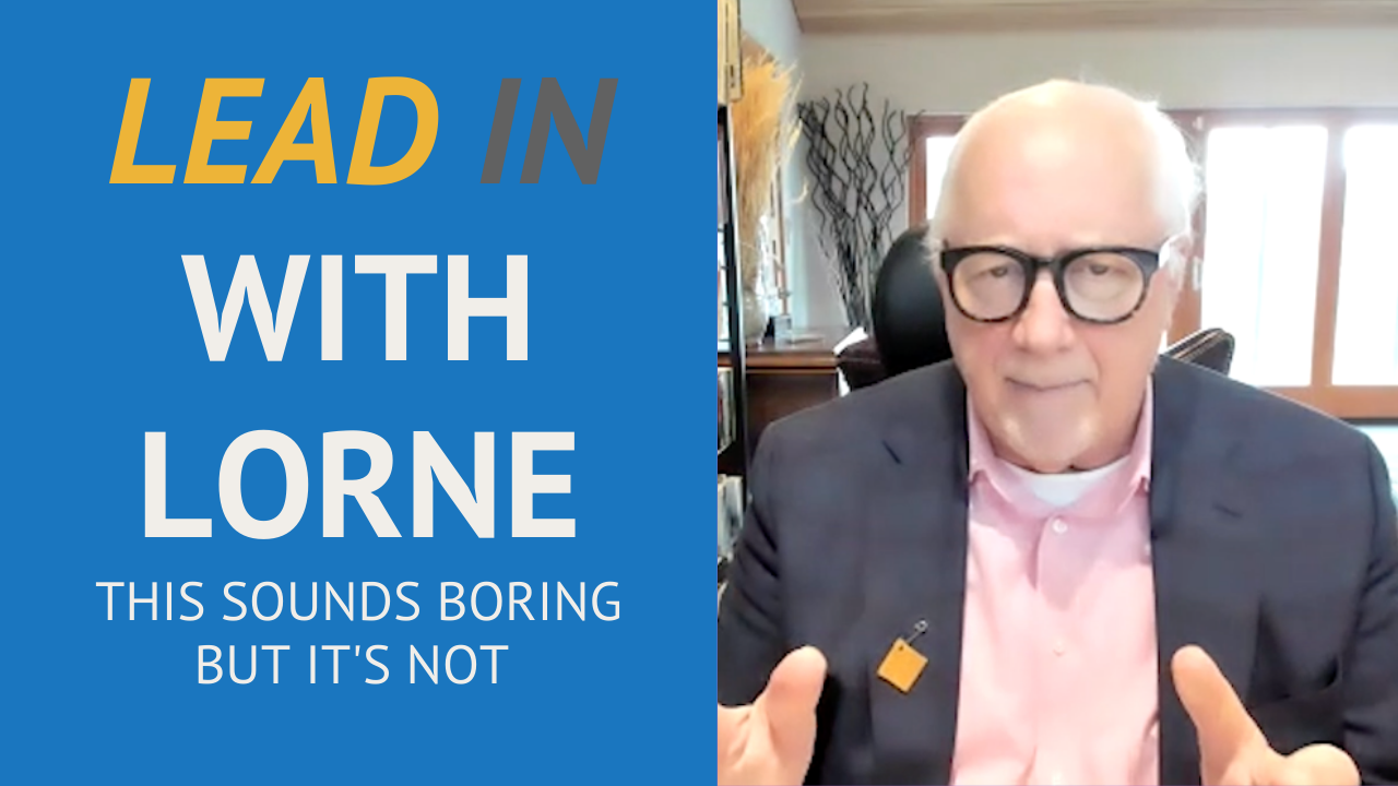Lead In With Lorne - This Sounds Boring But it’s Not