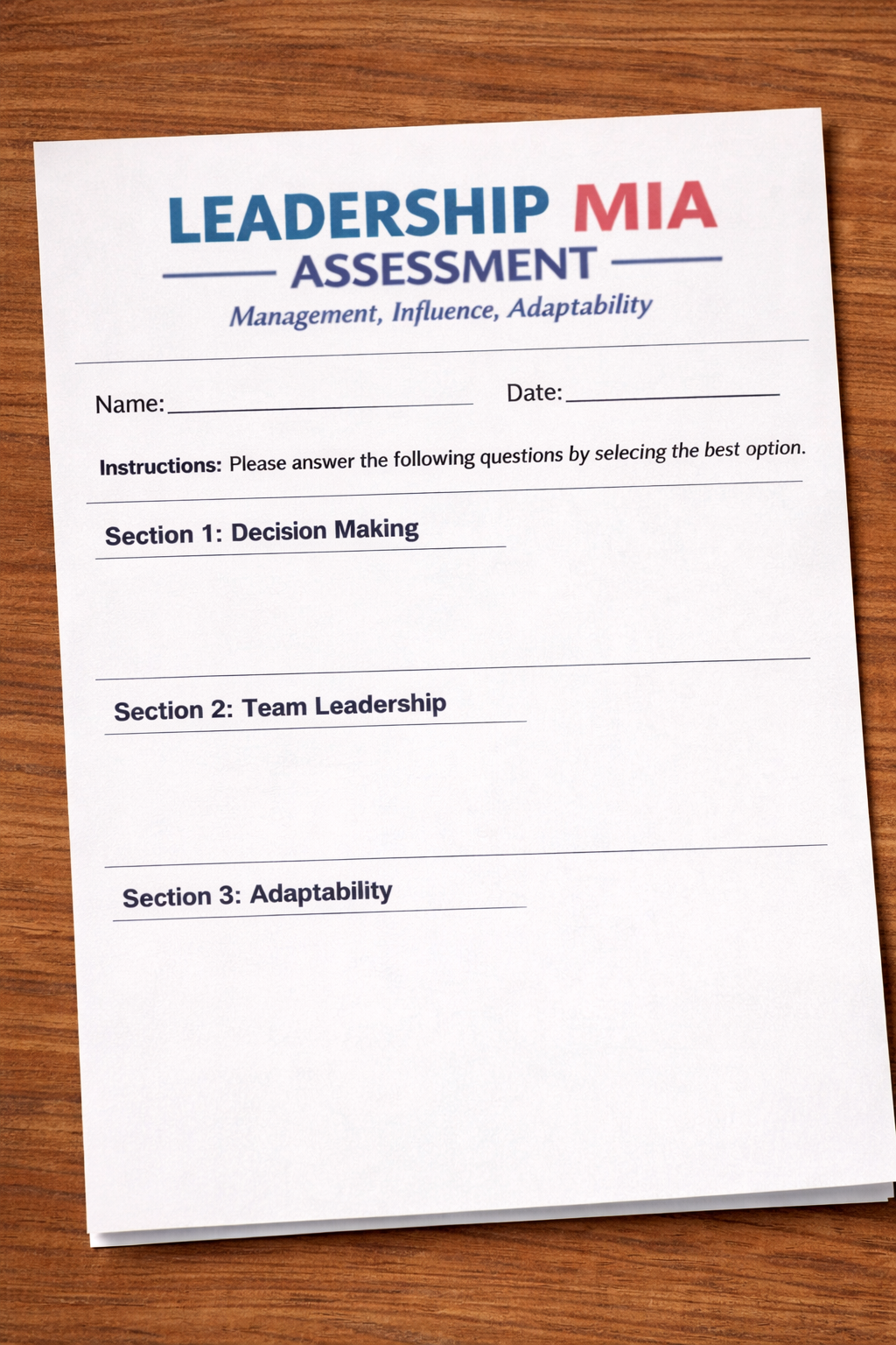 What's Your Leadership MIA Score?