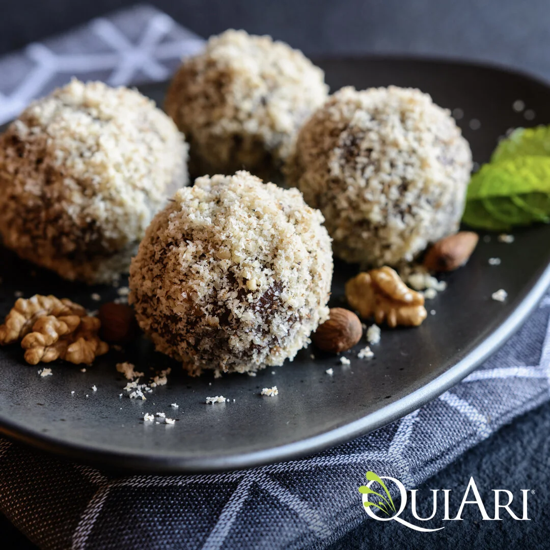 Chocolate Walnut Protein Bites