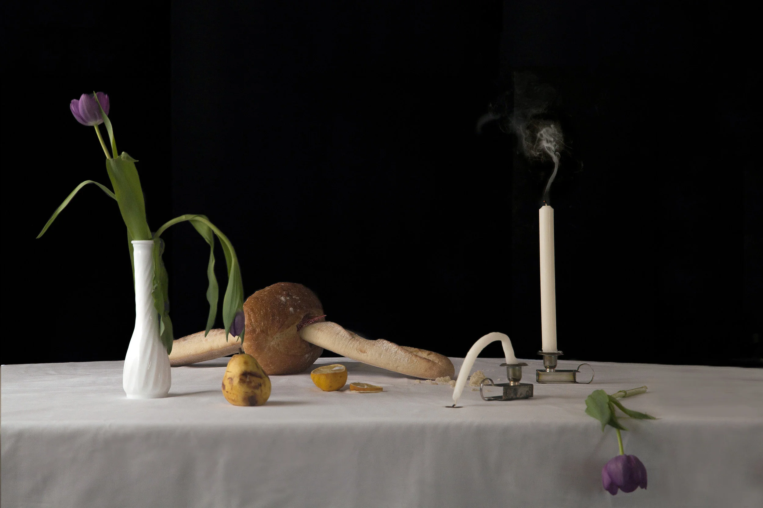 Still Life with Flaccid Candle, 2018. Digital C-Print. 20 x 30 in.