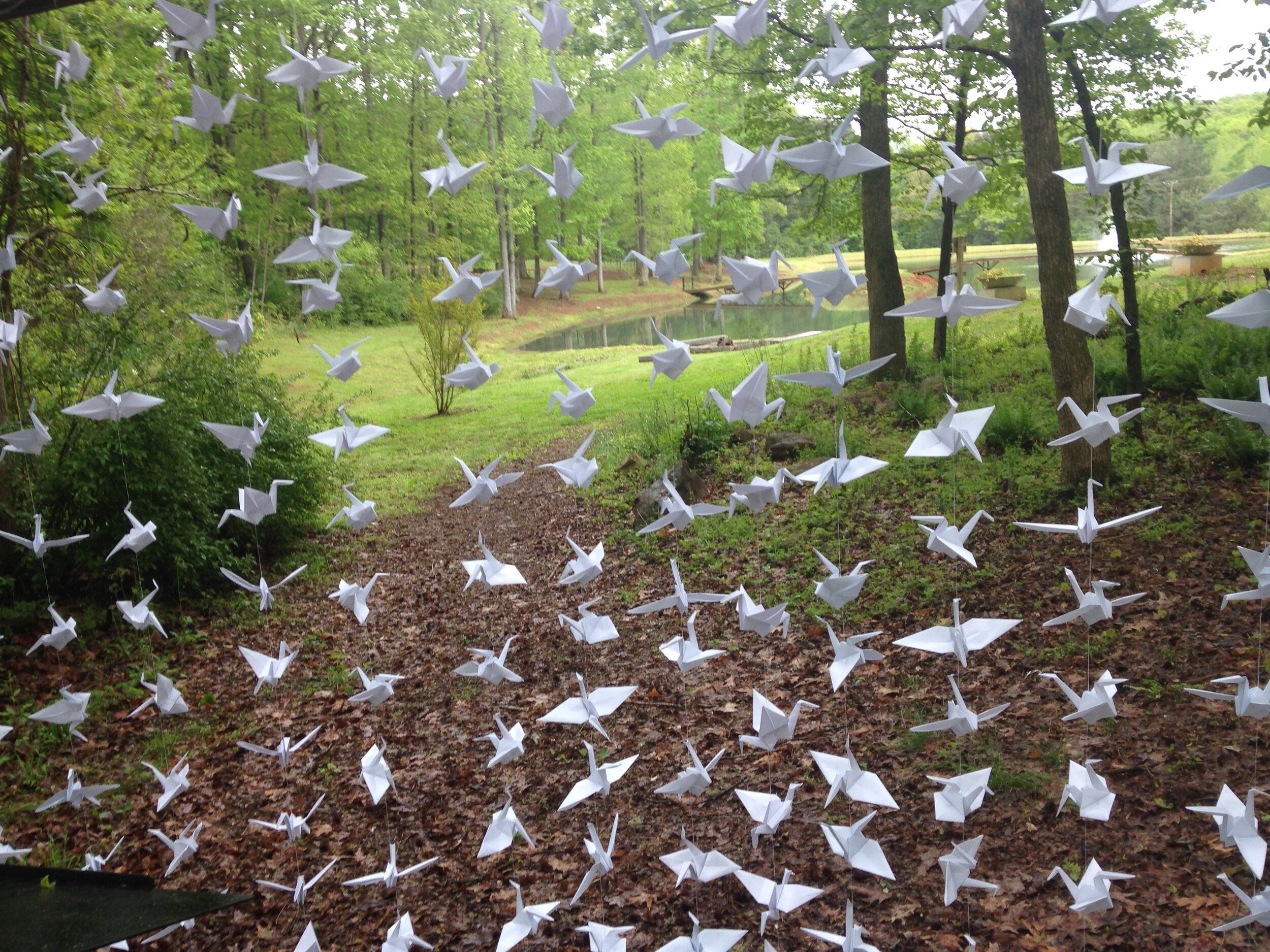 Arbor paper birds wedding decoration.JPG