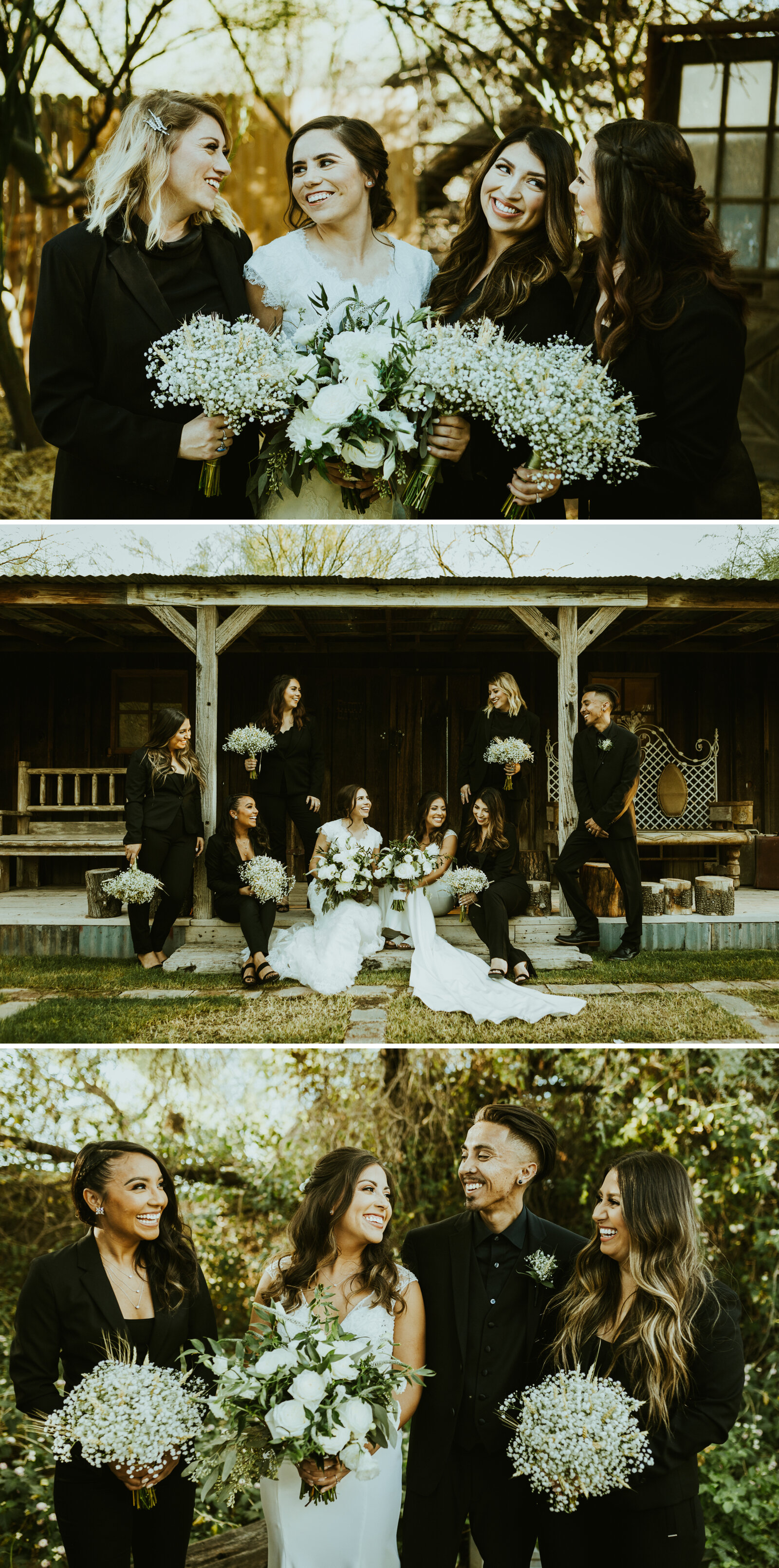 whispering tree ranch laveen arizona wedding same sex wedding wedding party photos bridesmaid and groomsman photos.jpg