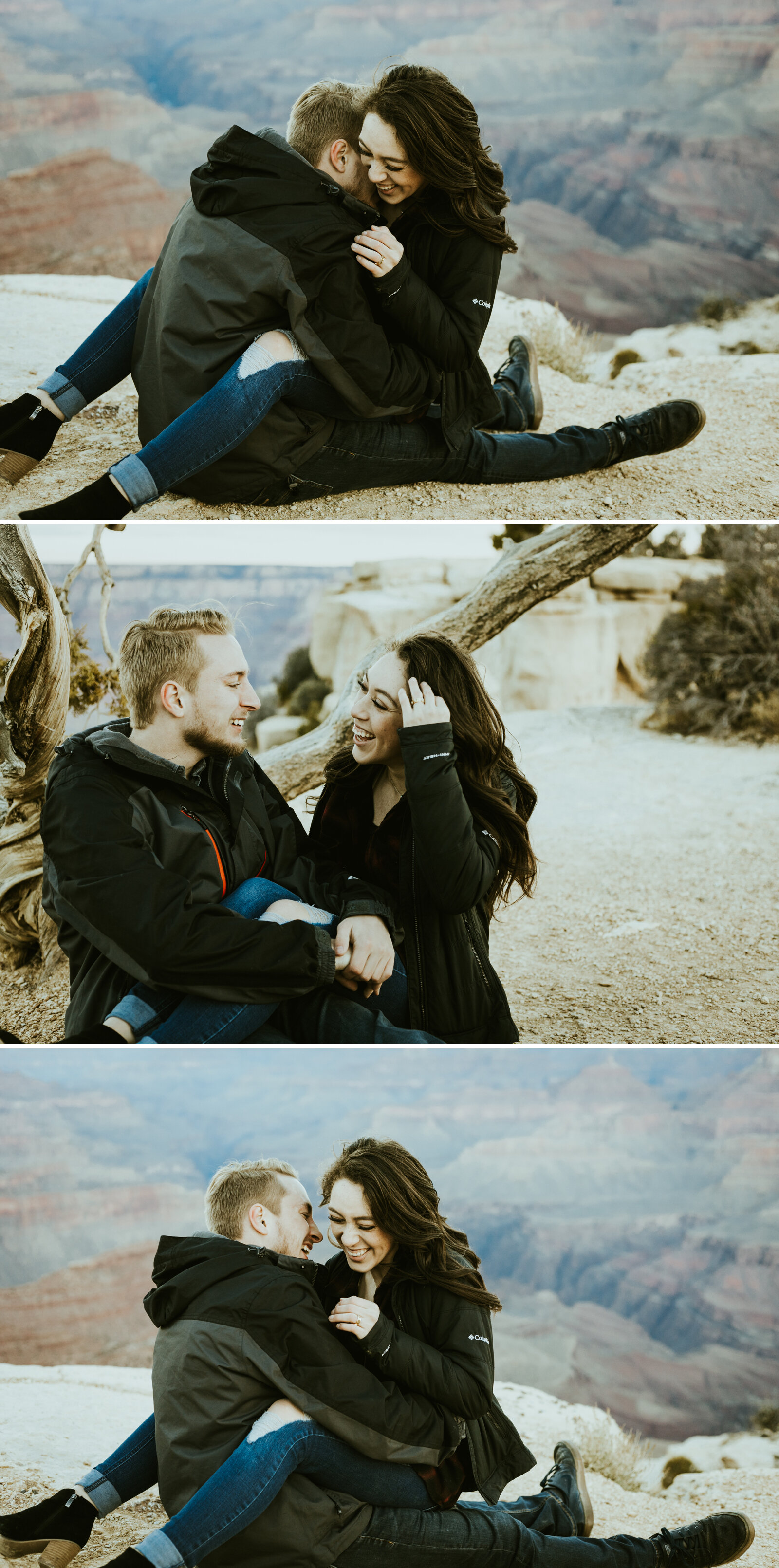 Moran Point Grand Canyon National Park Williams Arizona Sunrise Engagement Couple Photo-2.jpg