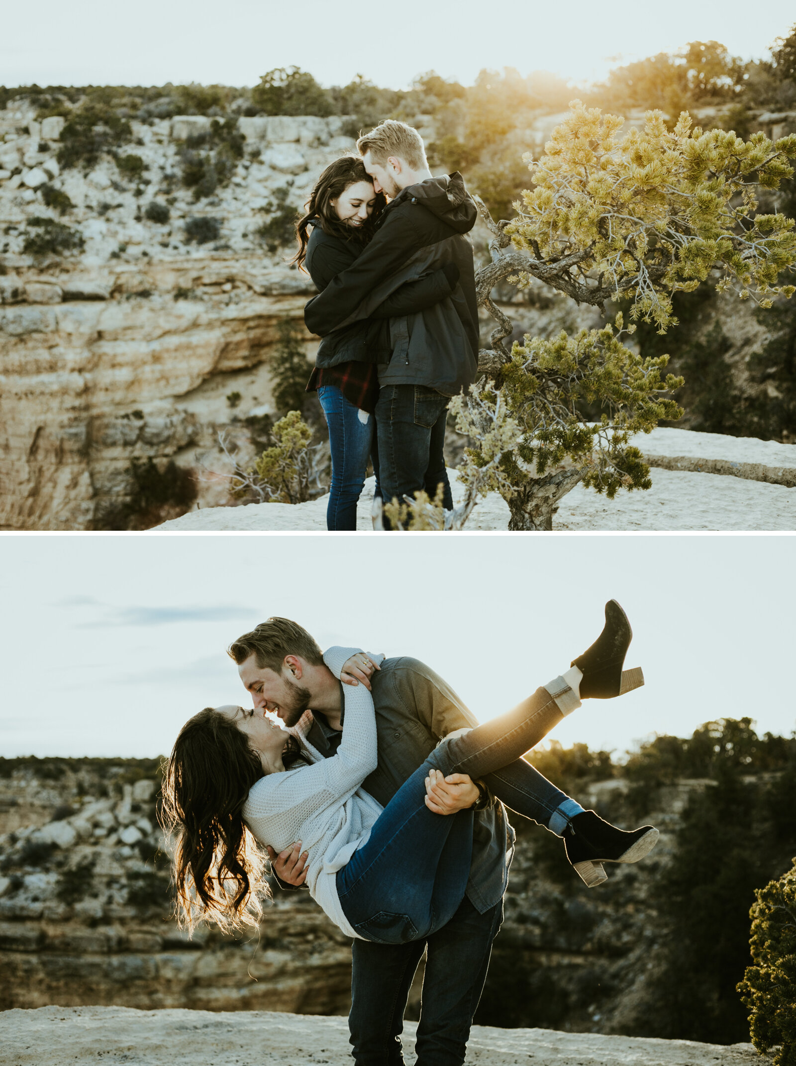 Moran Point Grand Canyon National Park Williams Arizona Sunrise Engagement Couple Photo-5.jpg