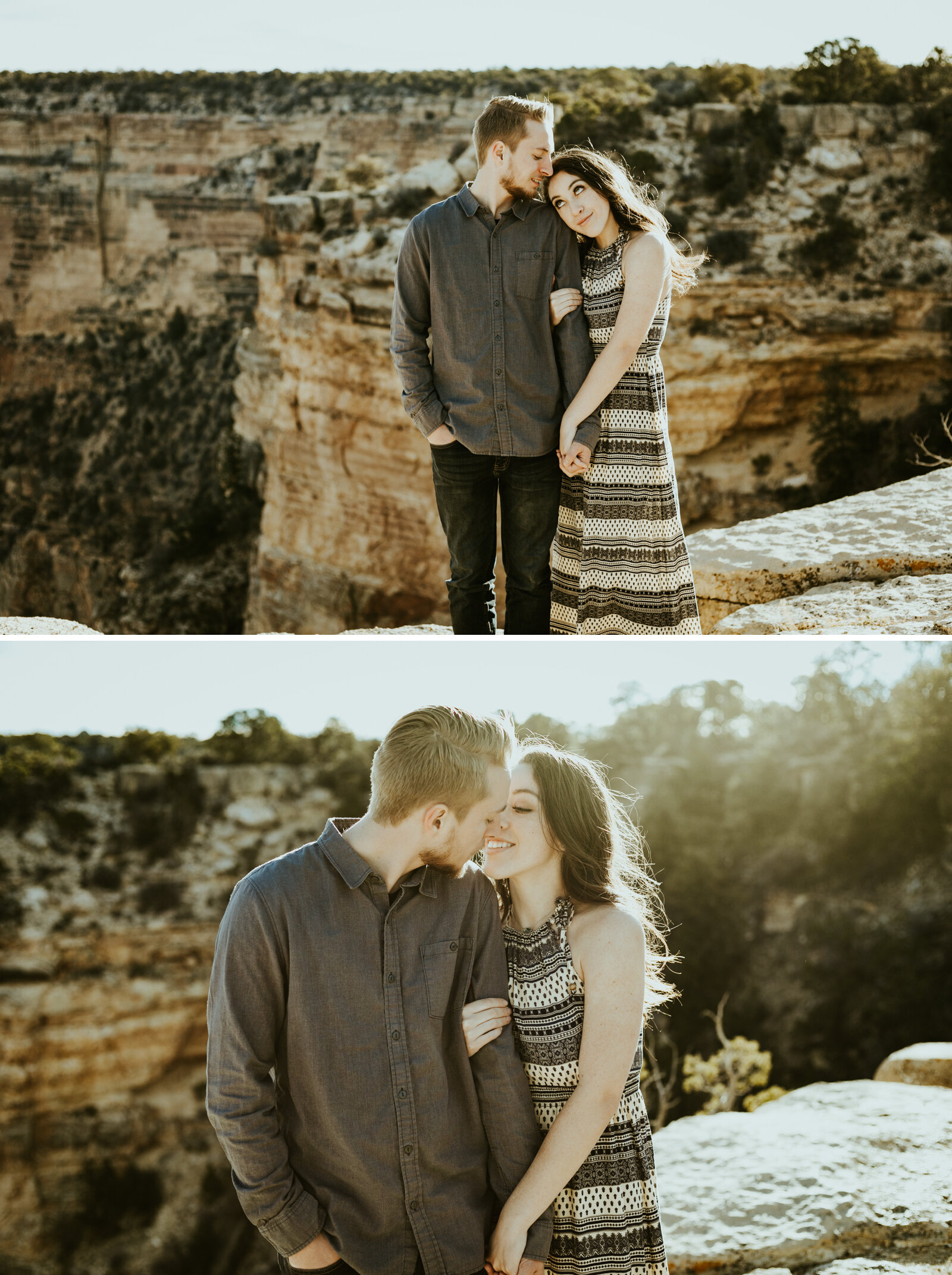 Moran Point Grand Canyon National Park Williams Arizona Sunrise Engagement Couple Photo-8.jpg