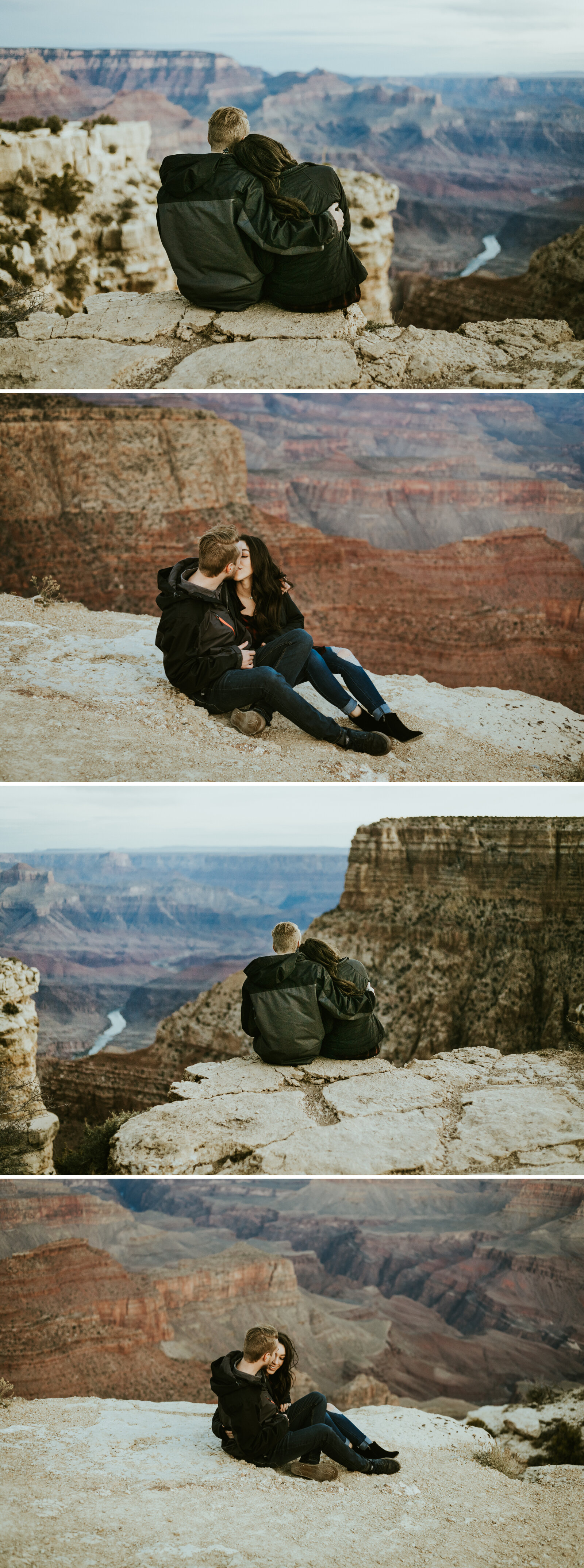 Moran Point Grand Canyon National Park Williams Arizona Sunrise Engagement Couple Photo.jpg