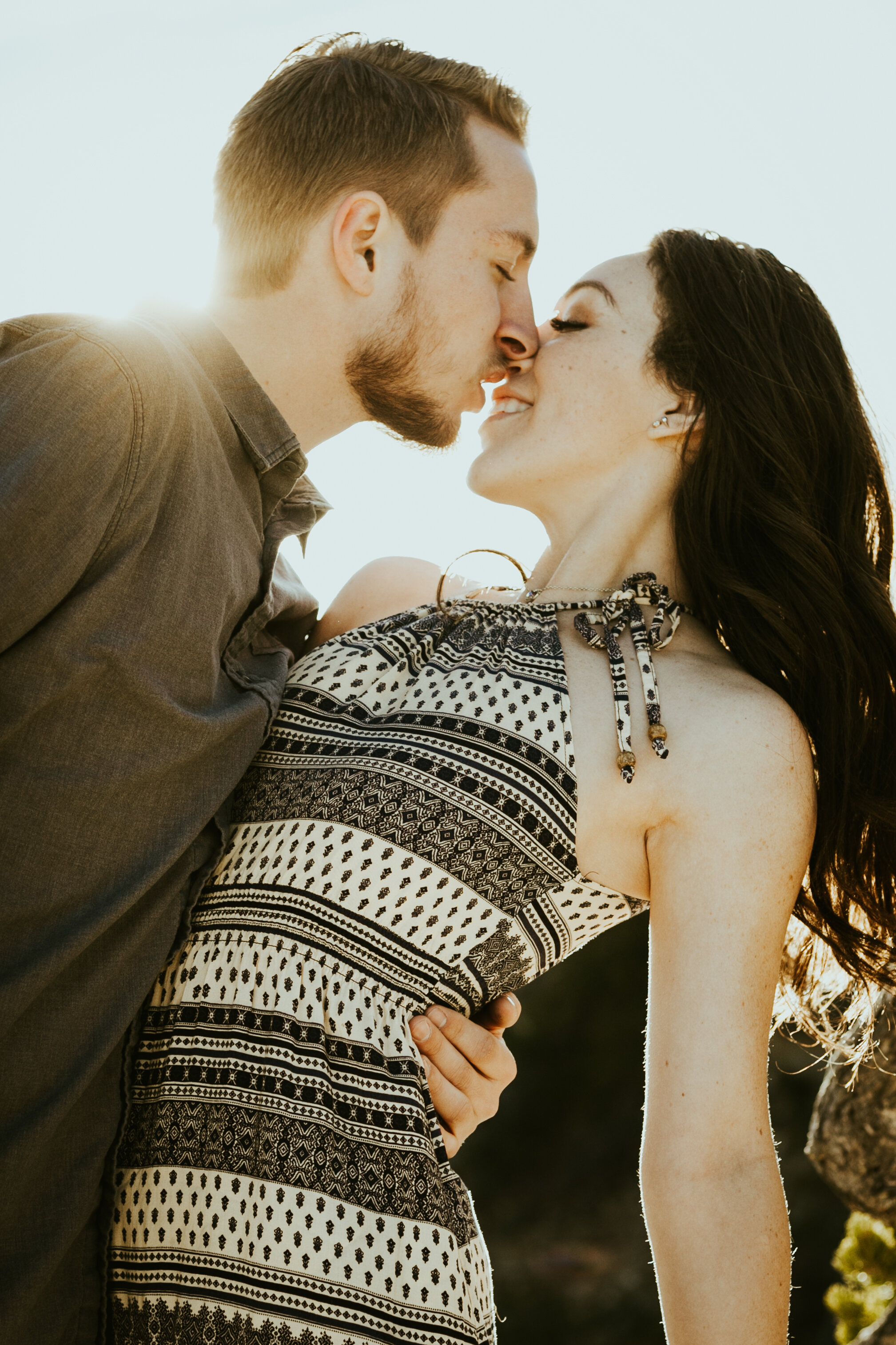 Moran Point Grand Canyon National Park Williams Arizona Sunrise Engagement Couple Photos-22.jpg