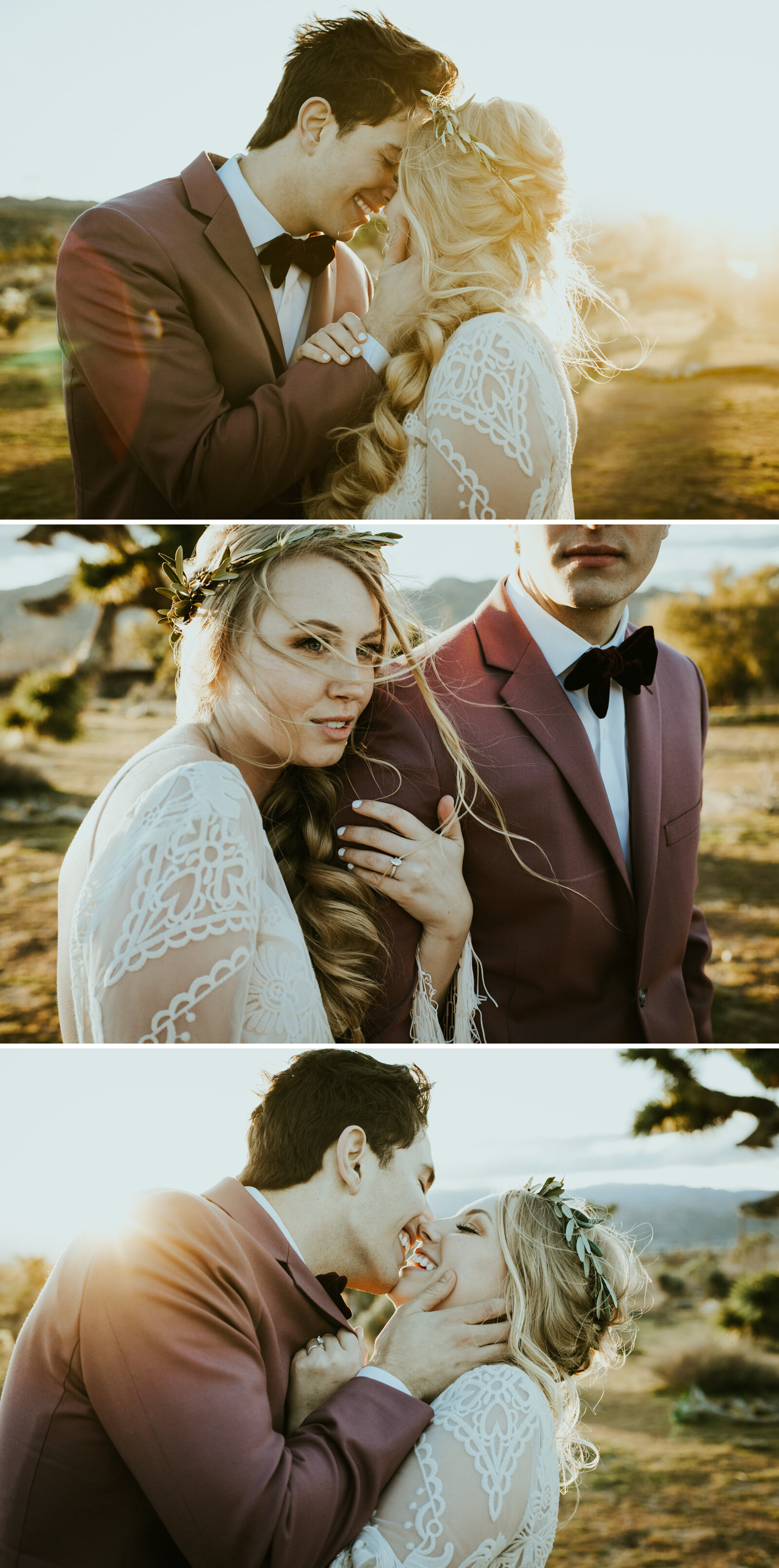 tumbleweed sanctuary twentynine palms california joshua tree wedding photos styled shoot boho elopement bohemian wedding insp elopement dress ideas bride and groom pose-1.jpg