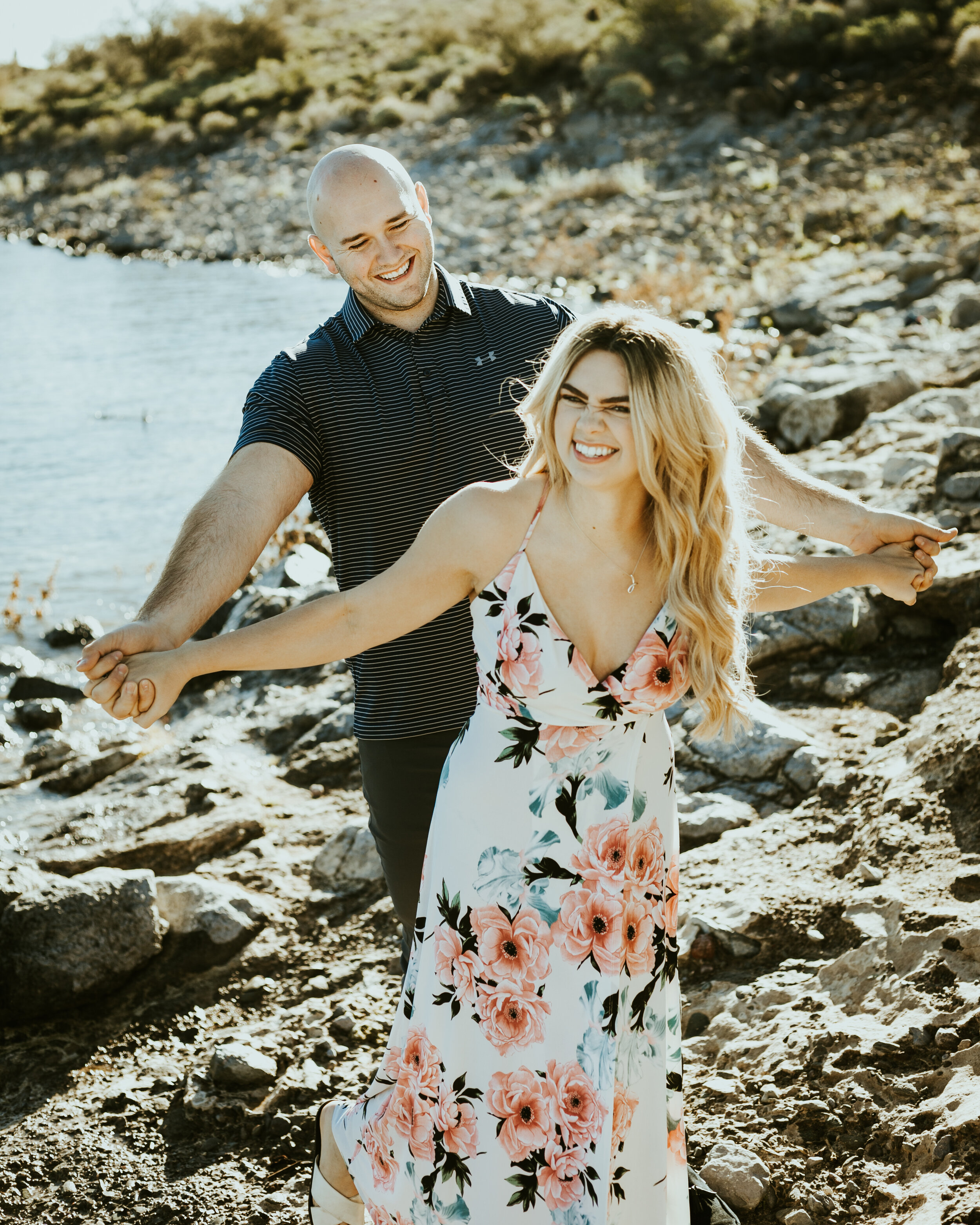 lake pleasant peoria arizona couple photos anniversary pictures engagement outfit inspo summer couple posing ideas baby announcement-12.jpg