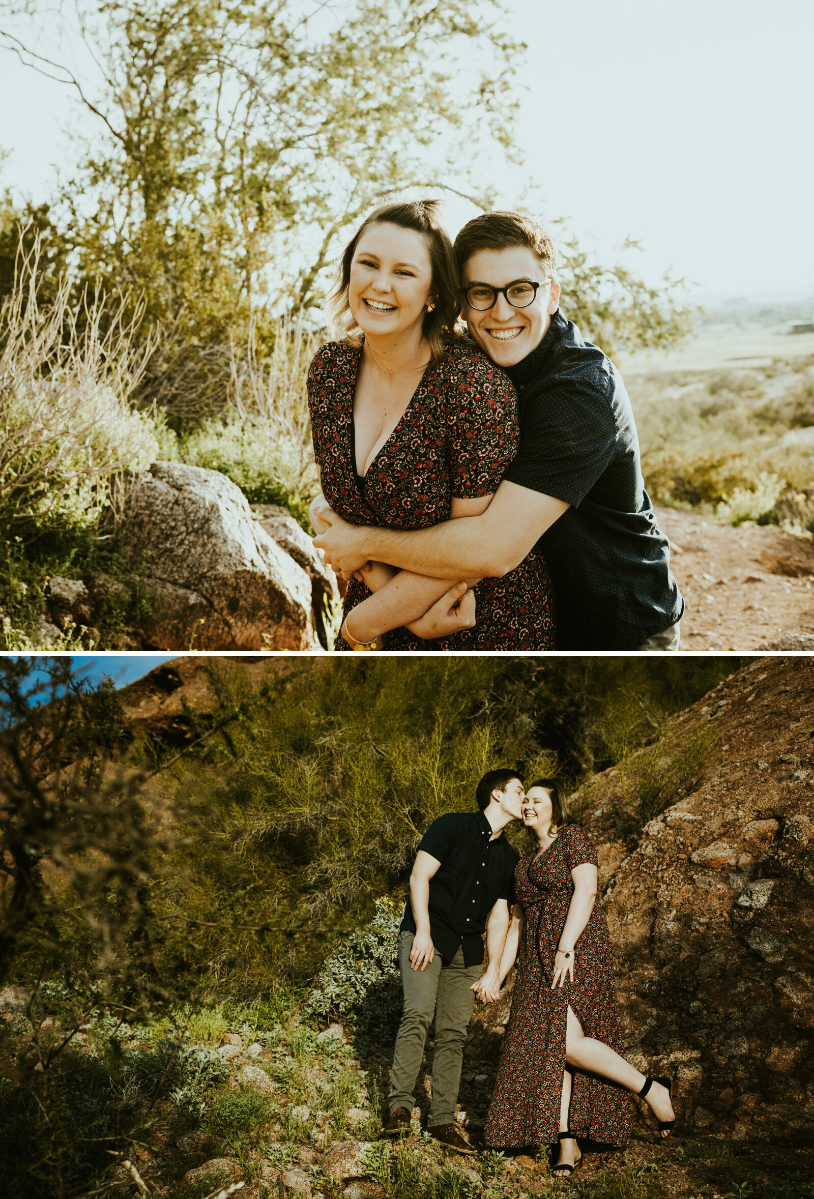 Papago Park Phoenix Arizona Couple Session Engagement photo outfit ideas couples posing inspo desert sunset shoot-9.jpg