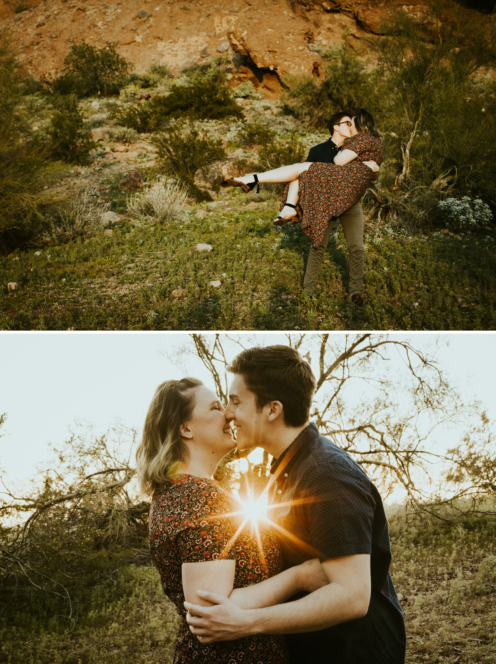 Papago Park Phoenix Arizona Couple Session Engagement photo outfit ideas couples posing inspo desert sunset shoot-11.jpg