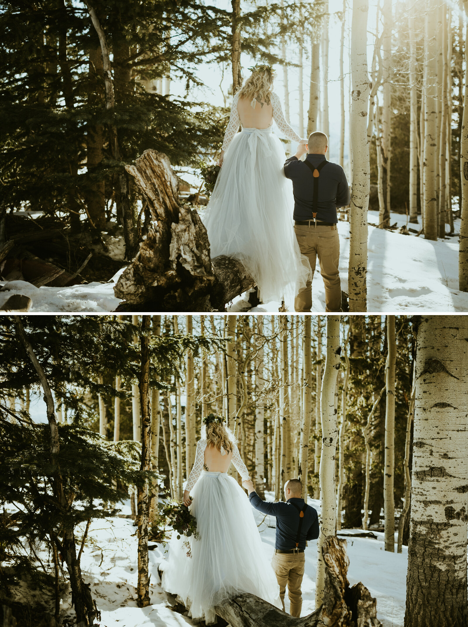 arizona snowbowl mount humphreys flagstaff arizona wedding photos styled shoot sweet caroline styles tulle wedding skirt snowy wedding inspo-1.jpg