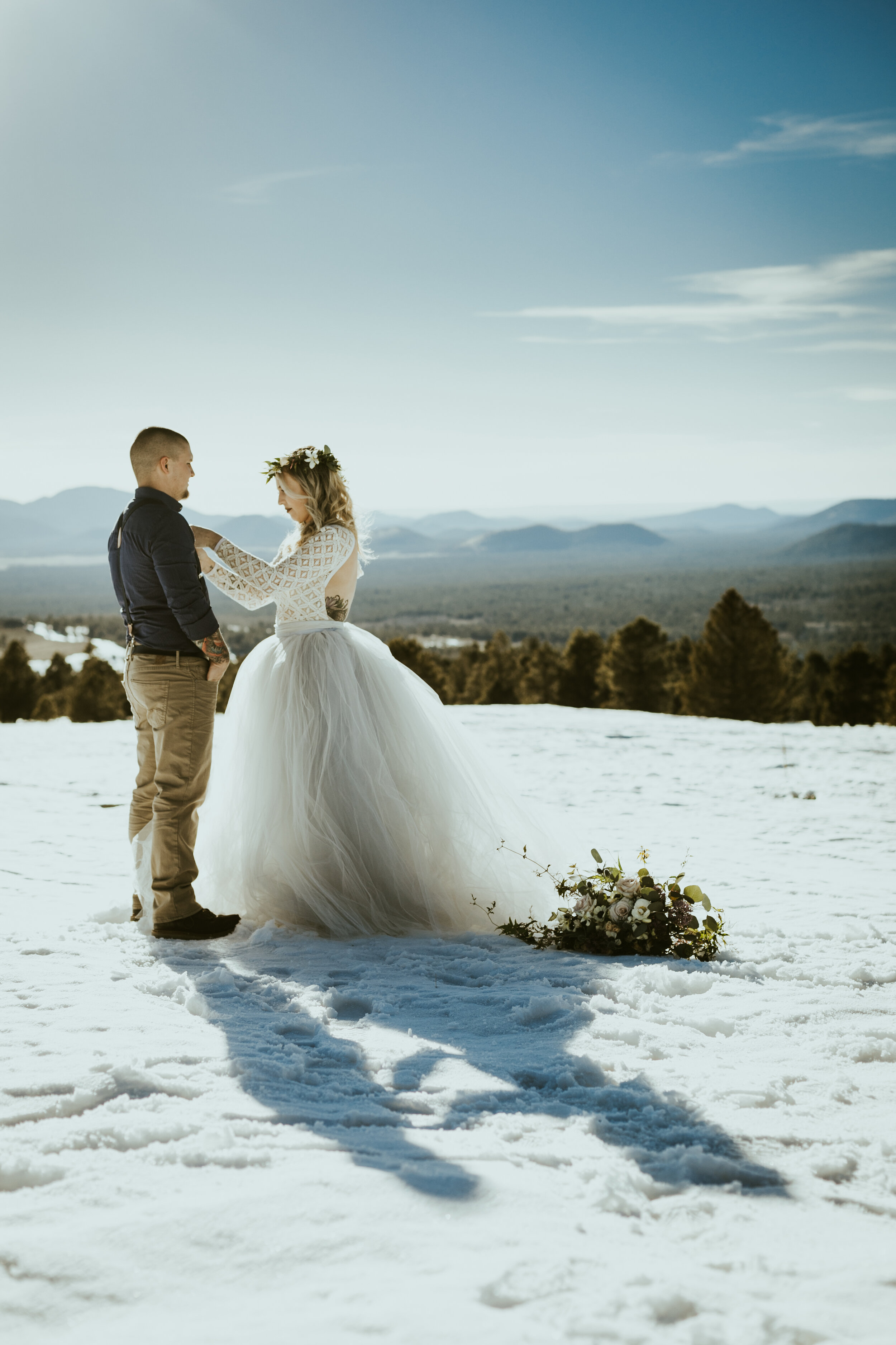arizona snowbowl mount humphreys flagstaff arizona wedding photos styled shoot sweet caroline styles tulle wedding skirt snowy wedding-2.jpg