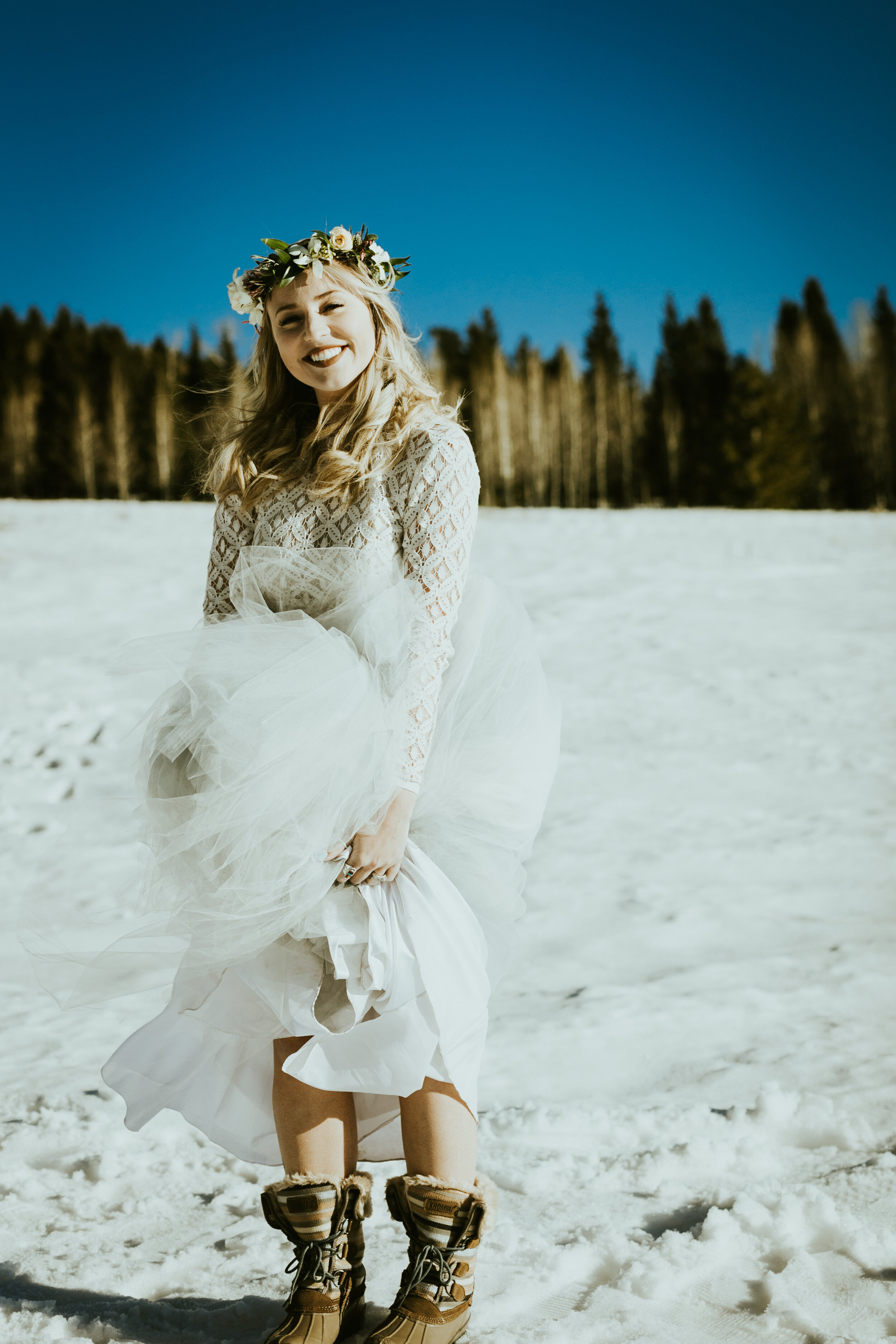 arizona snowbowl mount humphreys flagstaff arizona wedding photos styled shoot sweet caroline styles tulle wedding skirt snowy wedding-7.jpg