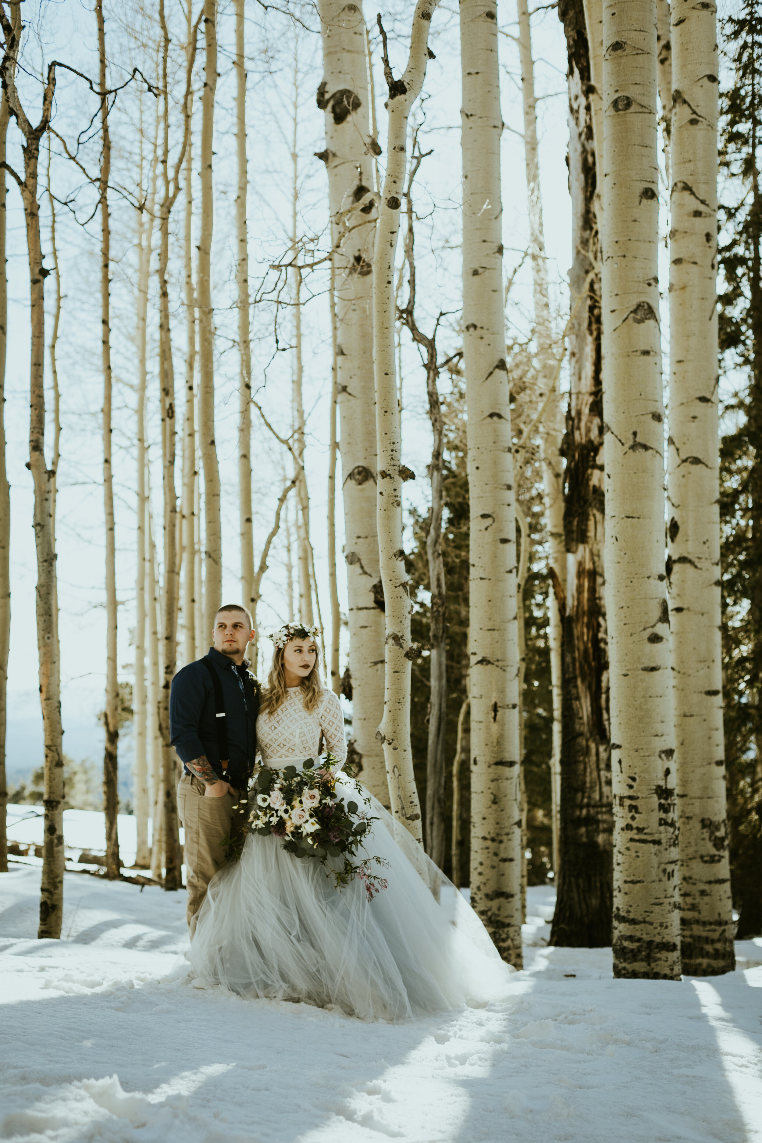 arizona snowbowl mount humphreys flagstaff arizona wedding photos styled shoot sweet caroline styles tulle wedding skirt snowy wedding-9.jpg