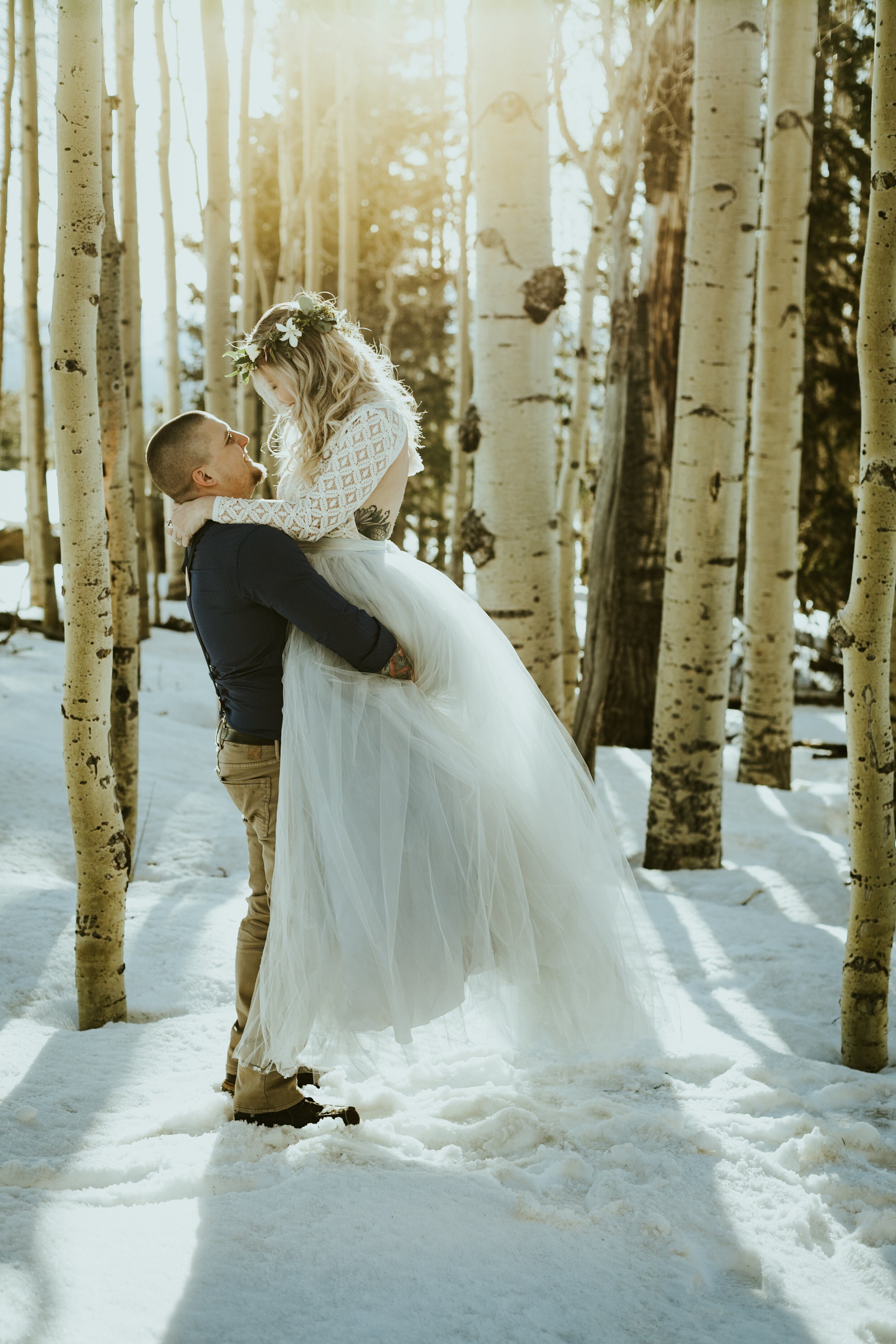 arizona snowbowl mount humphreys flagstaff arizona wedding photos styled shoot sweet caroline styles tulle wedding skirt snowy wedding-12.jpg