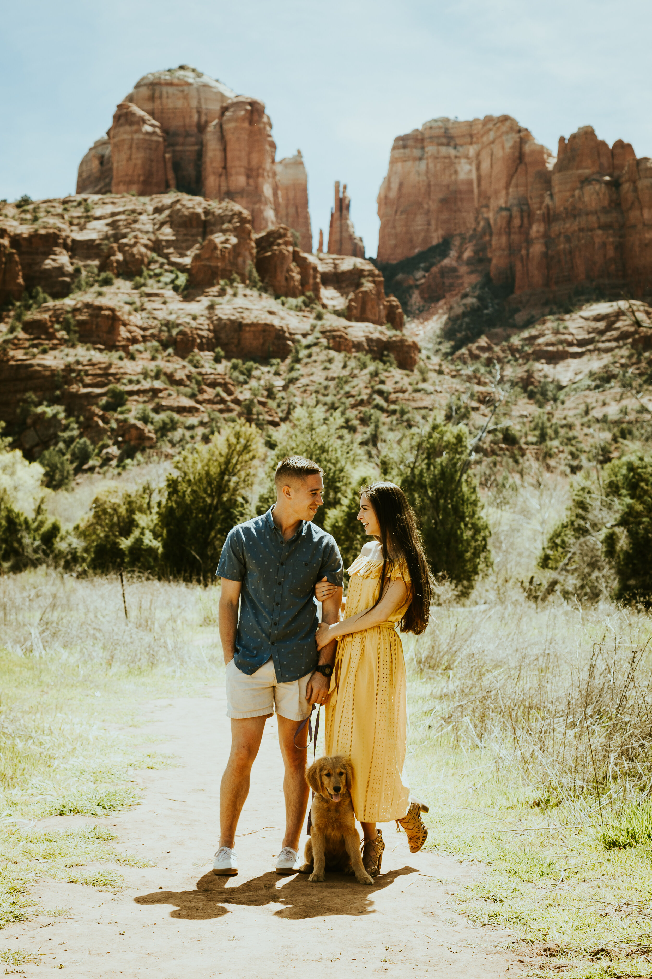 red rock crossing sedona arizona cathedral rock crescent moon ranch couple photos engagement photo outfit inspiration couple posing ideas midday photos anniversary photos-15.jpg