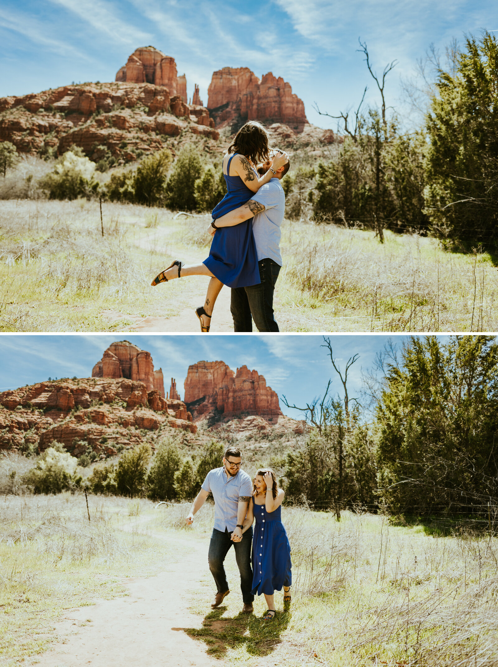 red rock crossing sedona arizona cathedral rock crescent moon ranch couple photos engagement photo outfit inspiration couple posing ideas midday picture-2.jpg
