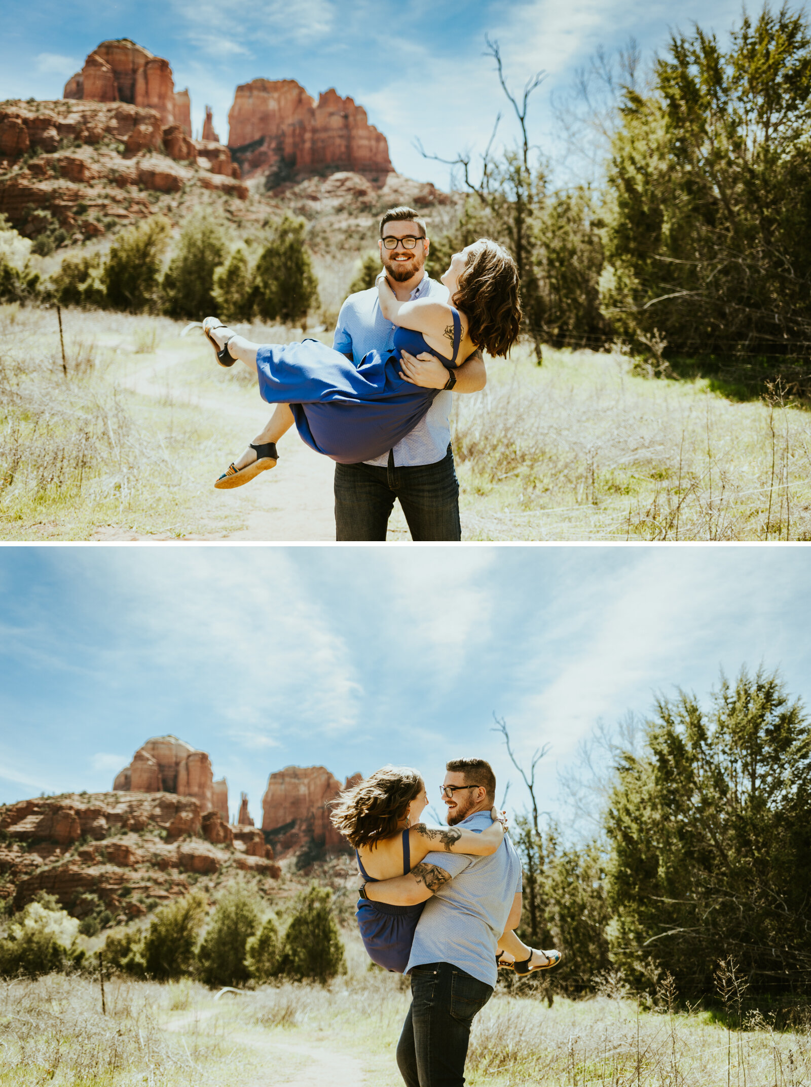 red rock crossing sedona arizona cathedral rock crescent moon ranch couple photos engagement photo outfit inspiration couple posing ideas midday picture-4.jpg