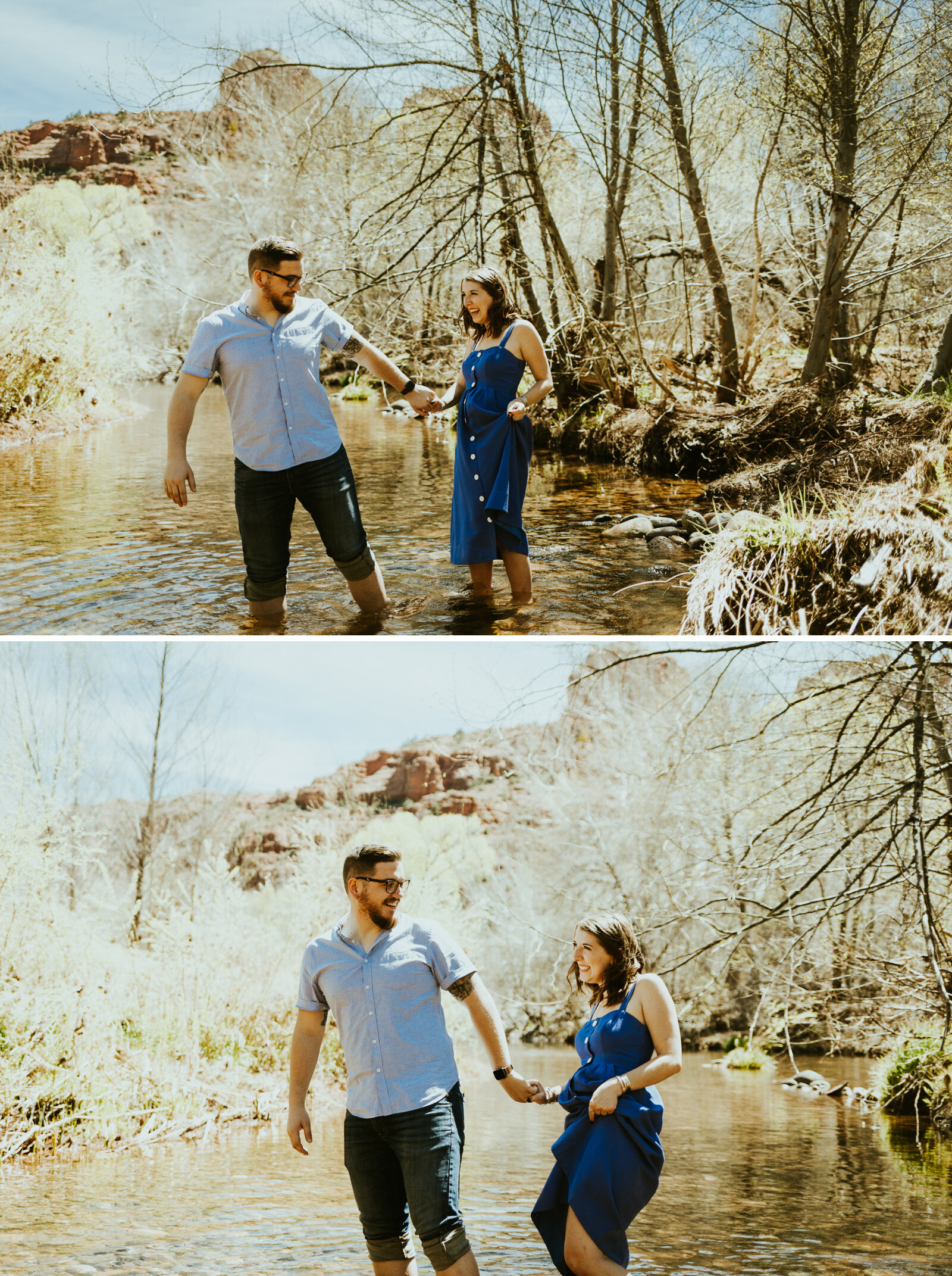 red rock crossing sedona arizona cathedral rock crescent moon ranch couple photos engagement photo outfit inspiration couple posing ideas midday picture-5.jpg