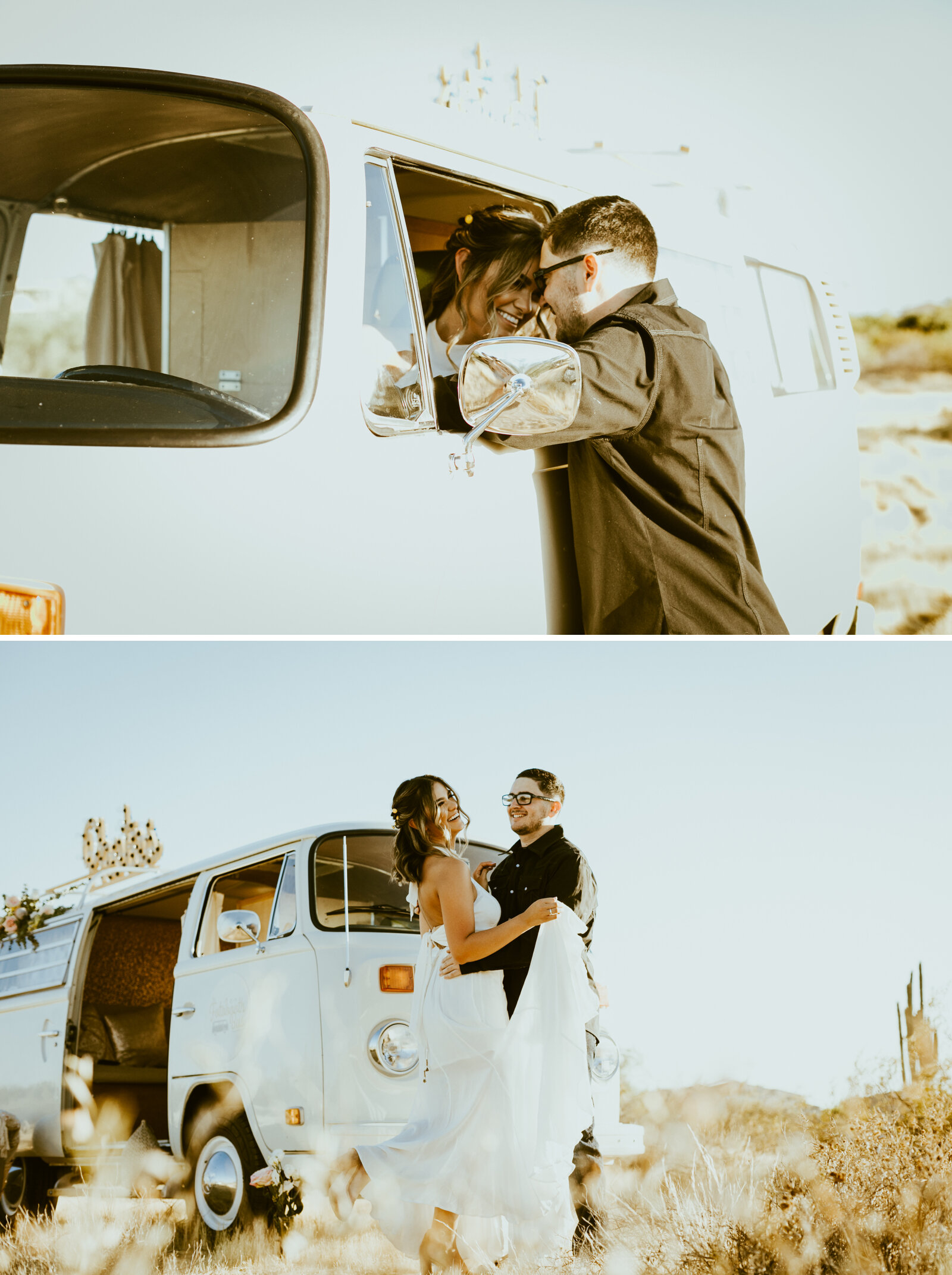 Scottsdale arizona engagement styled shoot couple photos formal couple outfit inspo couple posing inspiration vw bus vintage photobooth desert vibes-7.jpg