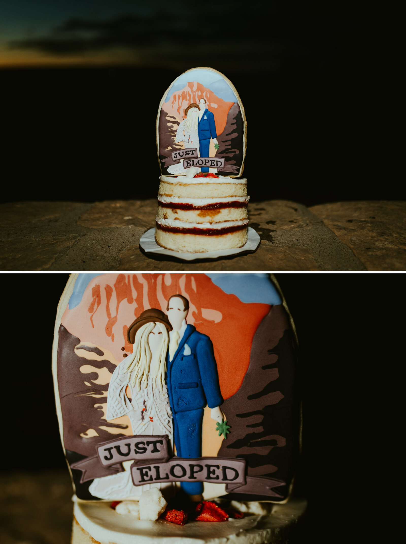 Morgan G Co. Cookie cake topper grand canyon elopement arizona 420 friendly frankely photography.jpg