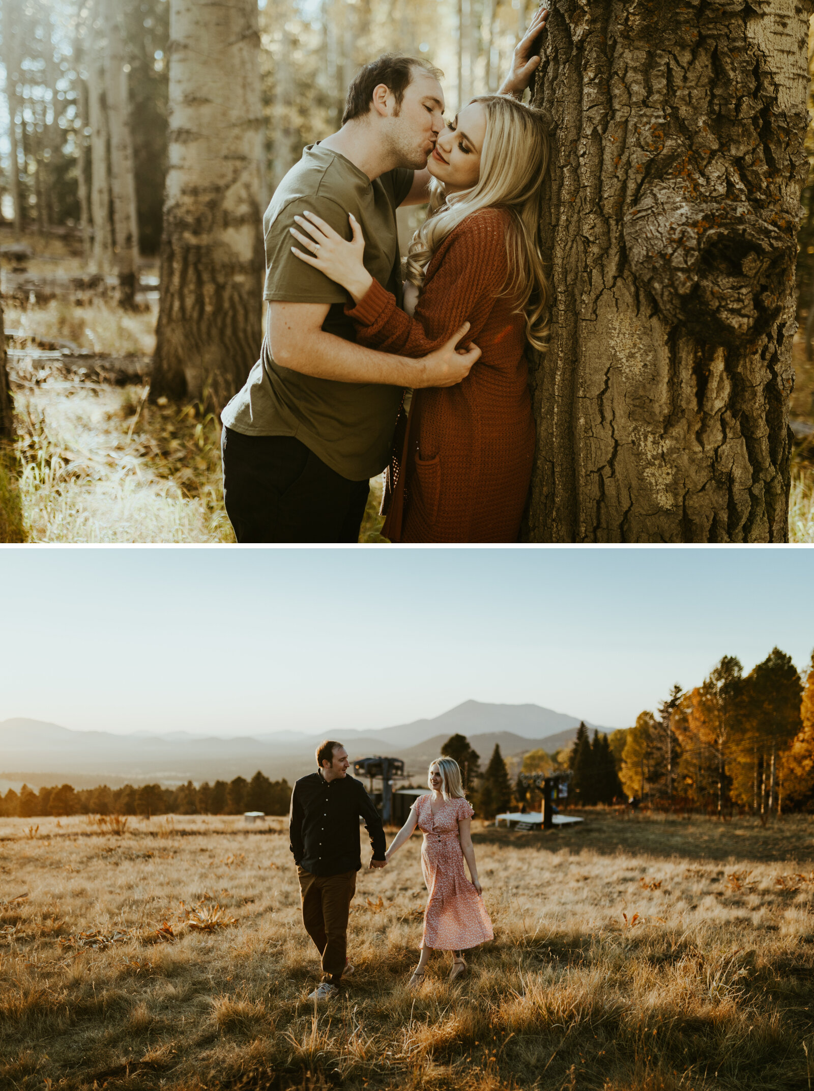 arizona snowbowl flagstaff arizona fall engagement photos outfit ideas couple clothing inspiration fall colors.jpg